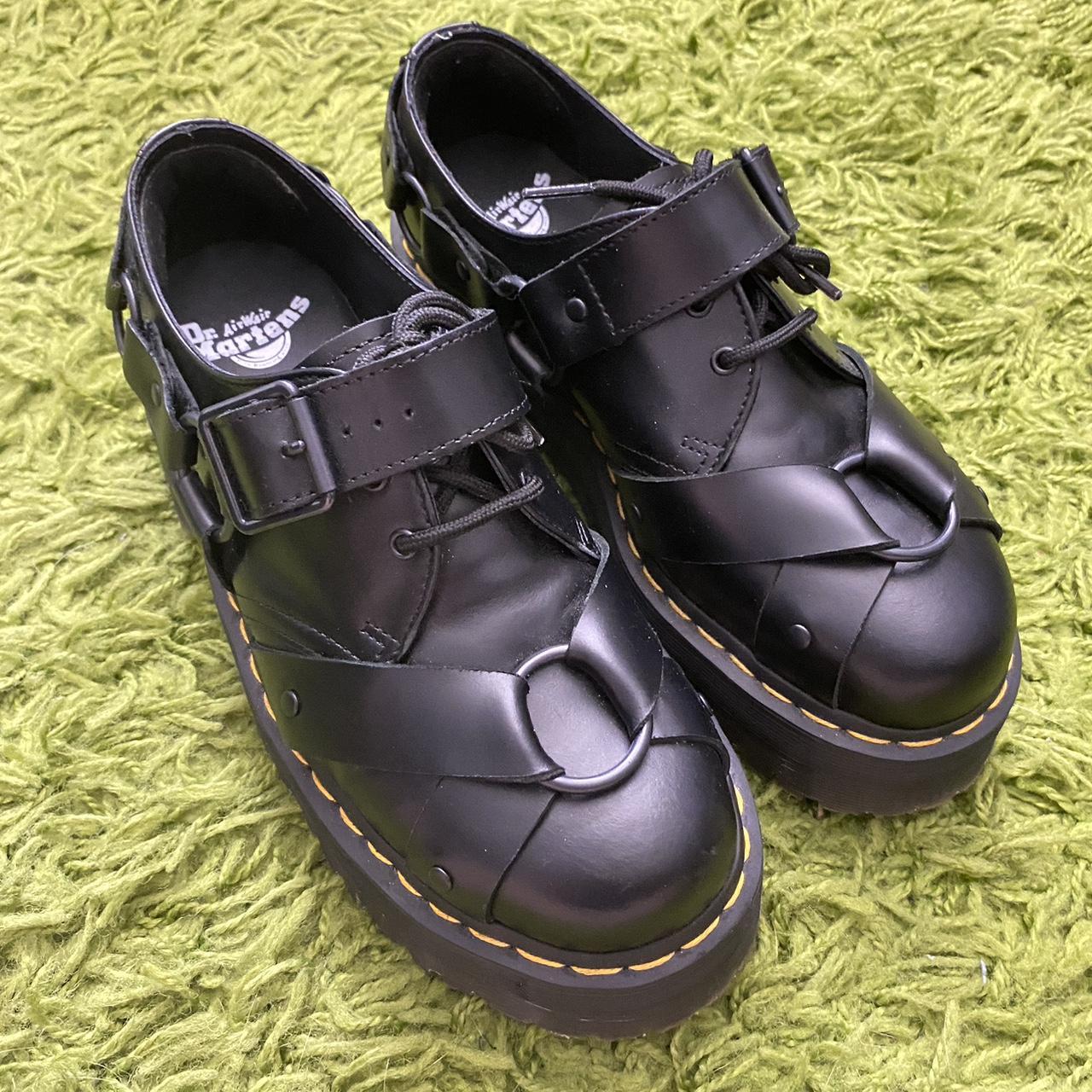 Dr Martens 1461 Quad Harness Black Size: Women’s... - Depop