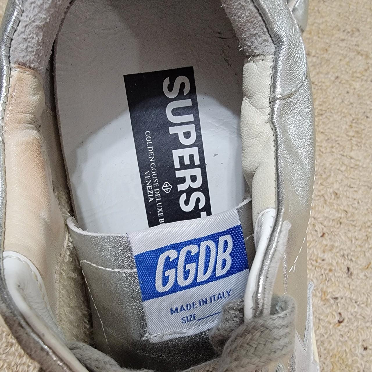 metallic golden goose sneakers