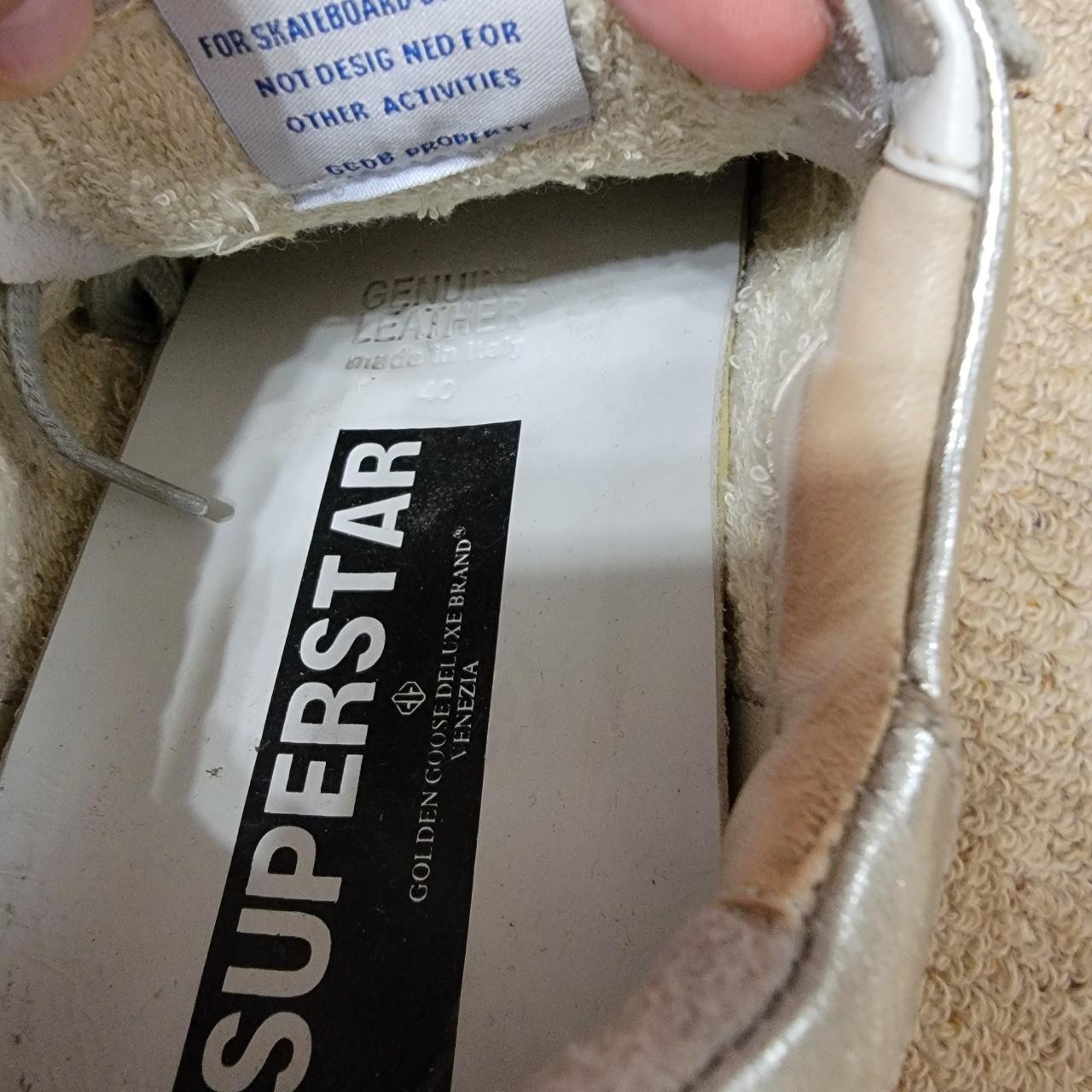 metallic golden goose sneakers