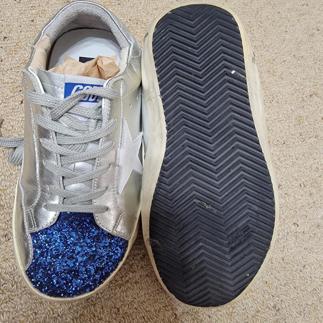 metallic golden goose sneakers