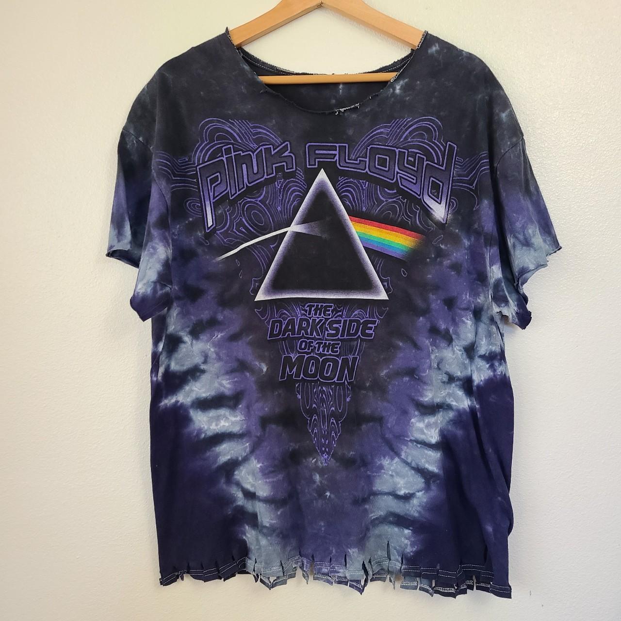 pink floyd dark side of the moon tie dye shirt
