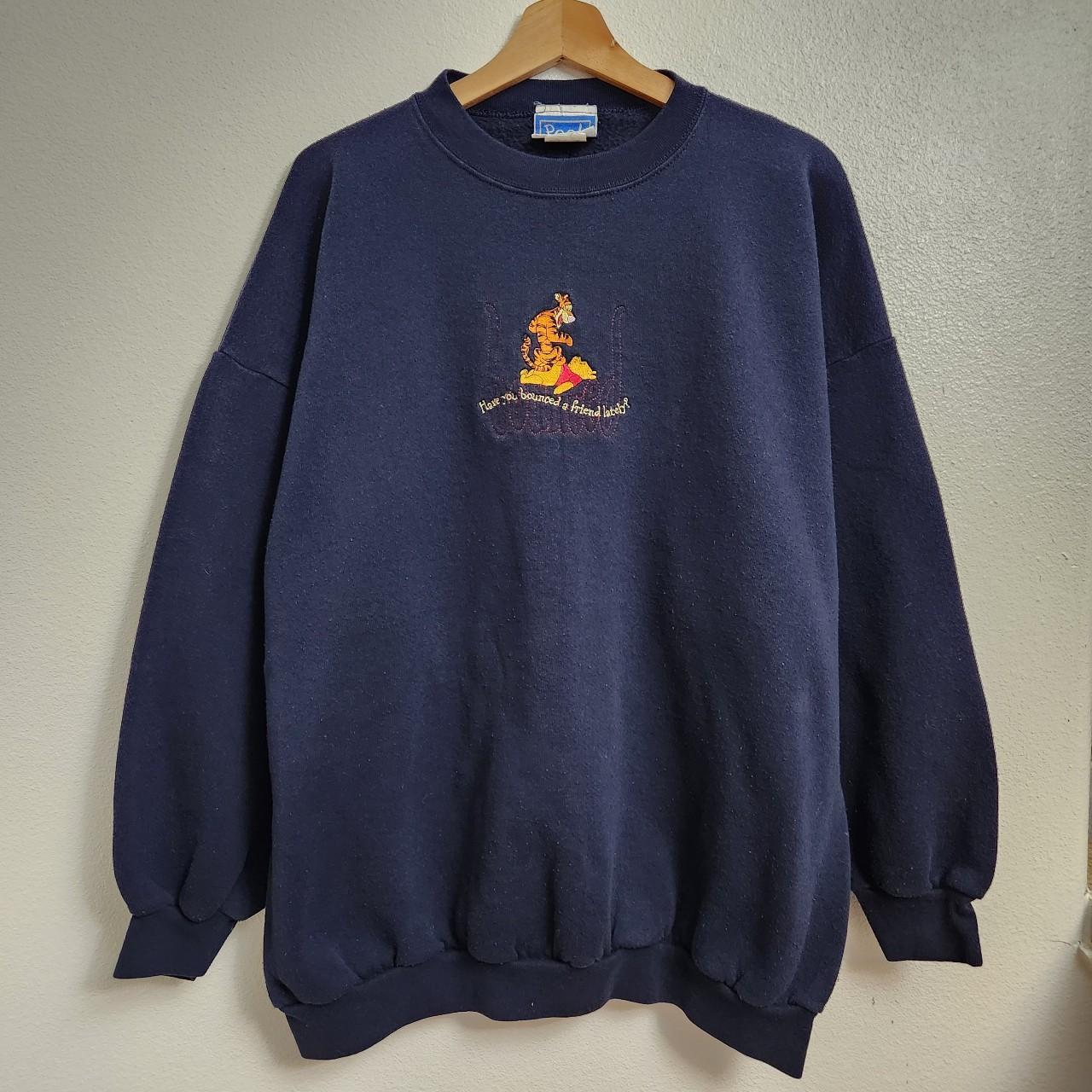 Disney Men's Navy Sweatshirt | Depop