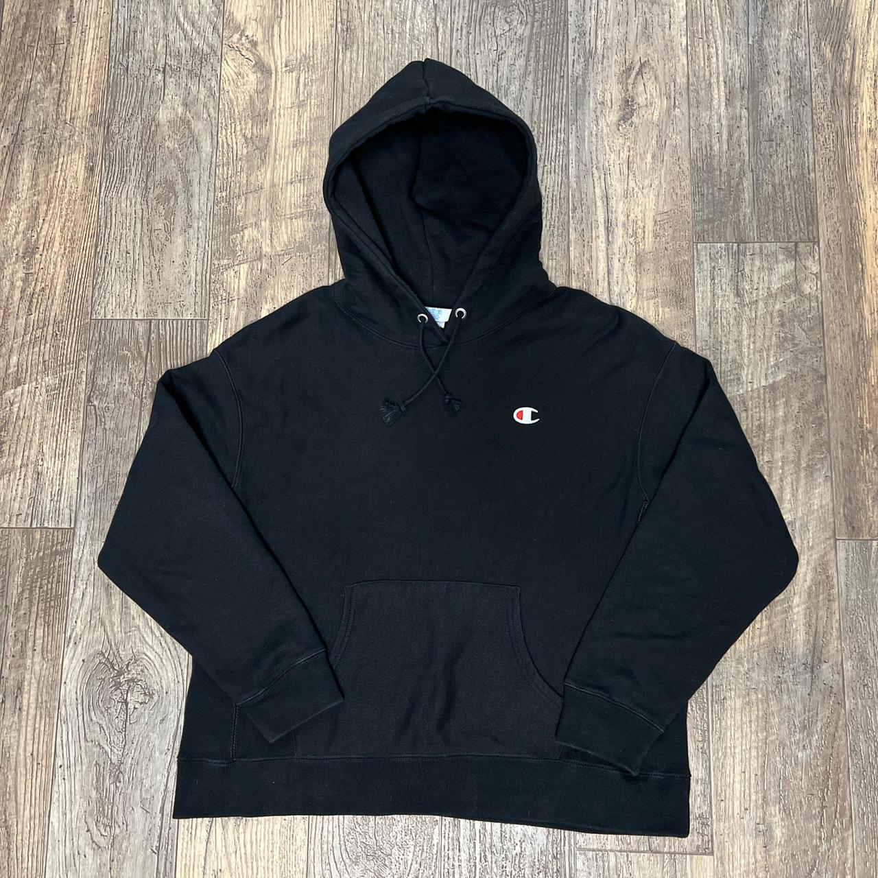 Black Champion Reverse Weave Hoodie Good