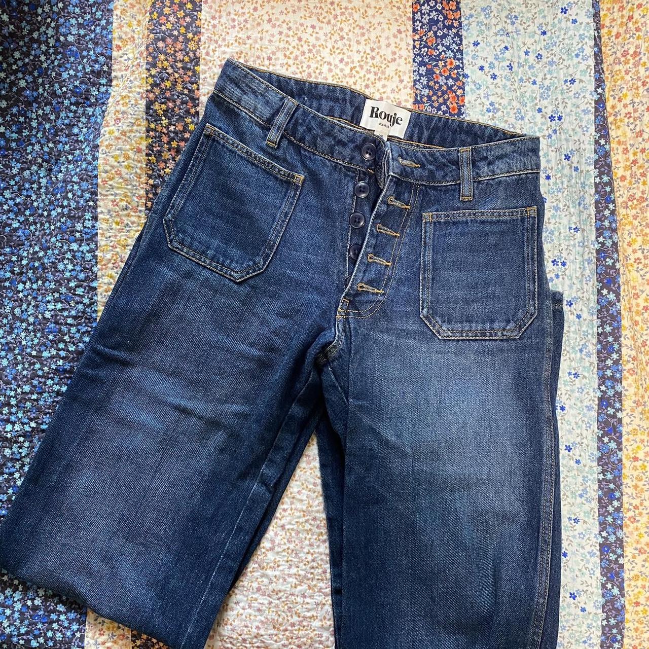 Authentic Rouje jeans! size 26, such a cool style Depop