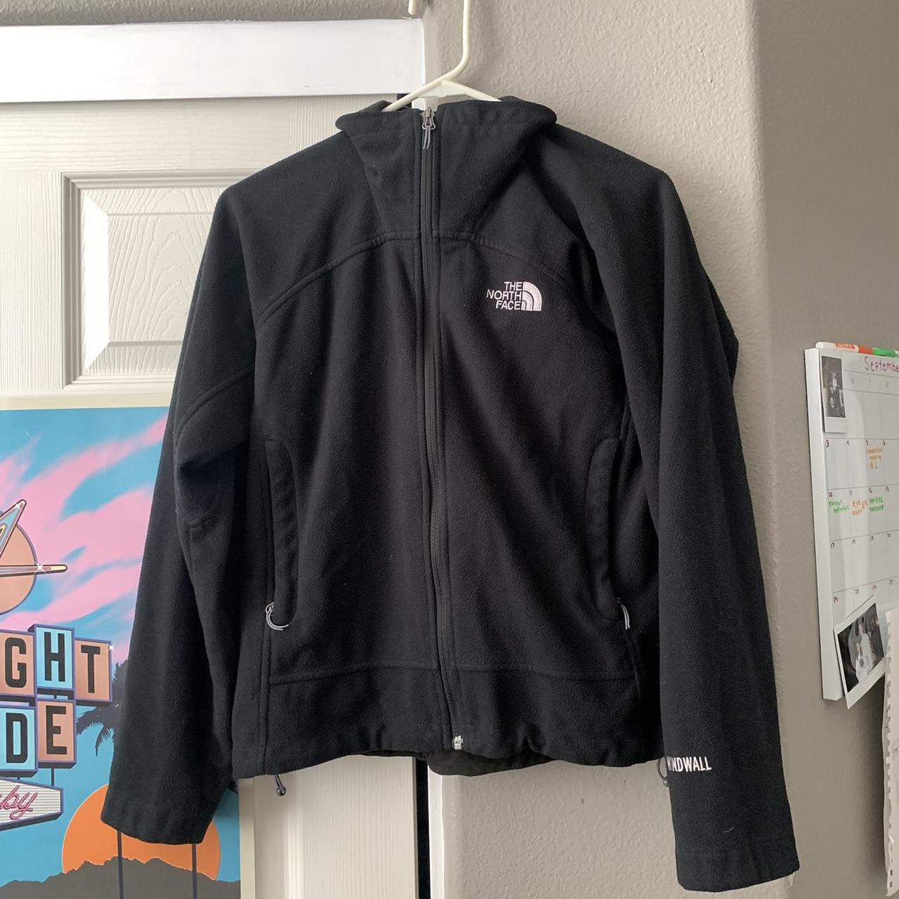 north face zip up jacket great comdition but has... - Depop