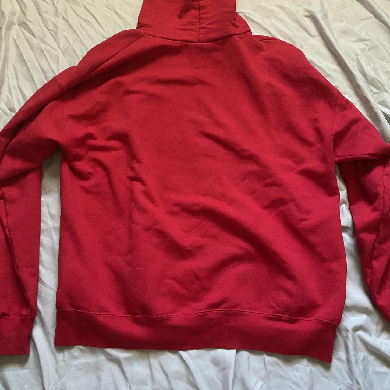 Vague Streetwear Red American Football Hoodie No... - Depop