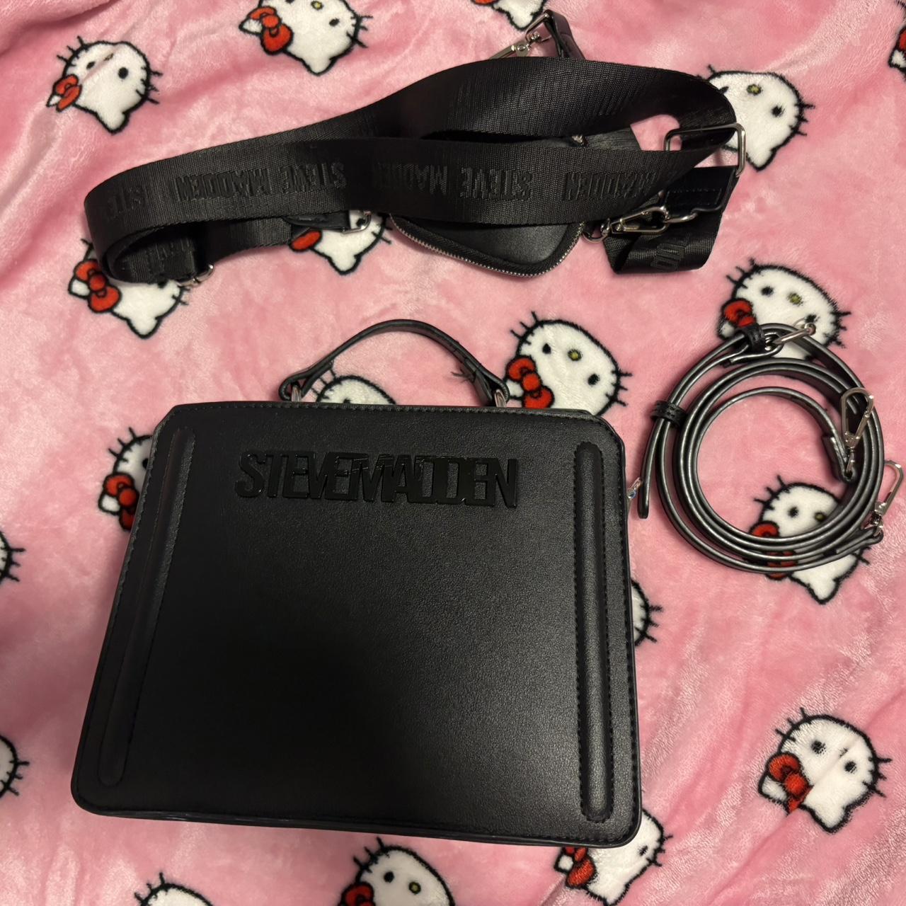 ◇STEVE MADDEN◇ メタル ショルダーバッグ black 送関込 Steve madden - Depop