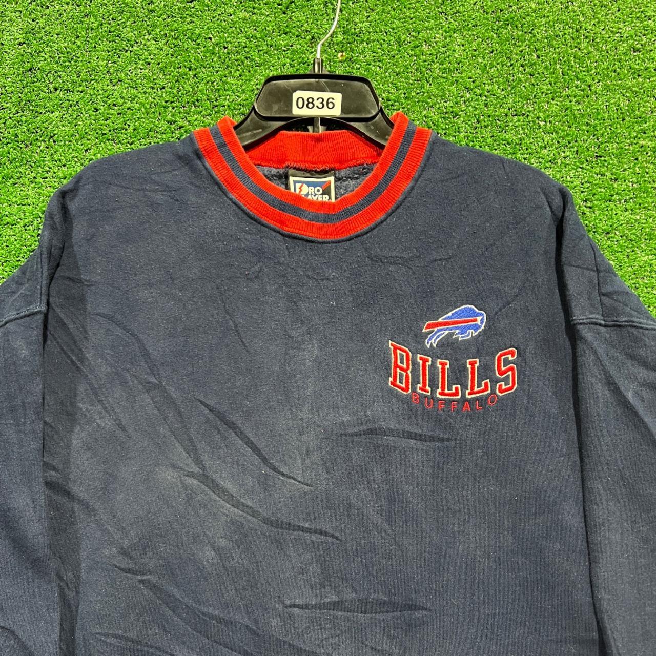 Buffalo Bills Mens Gray Hoodie Sweatshirt size Large - Depop