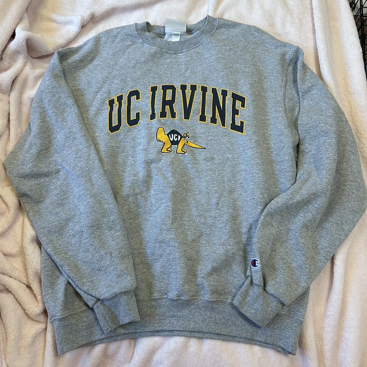 Uci Grey Champion Crewneck Sweater There’s A Minor - Depop