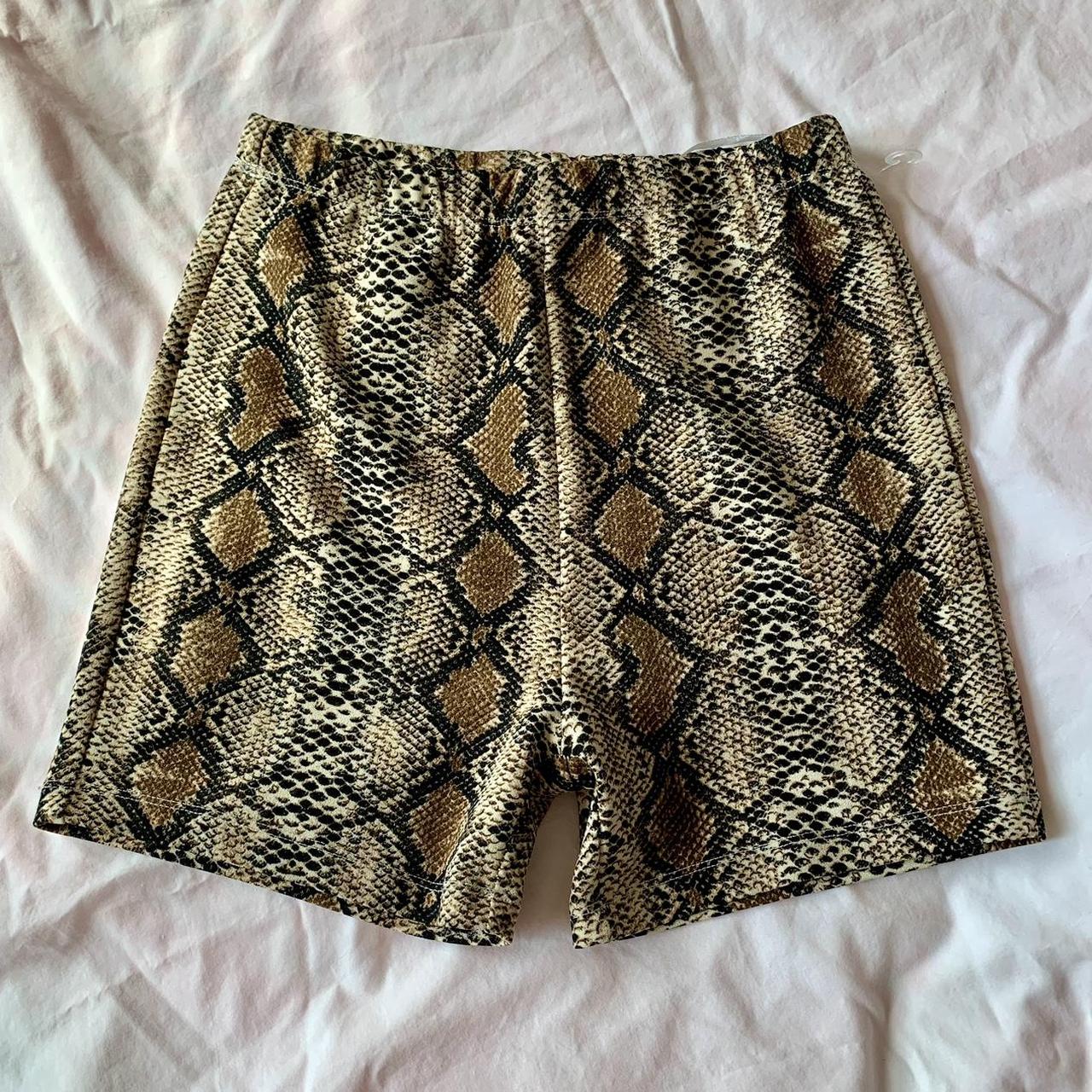 Polly brand snake print biker shorts Depop