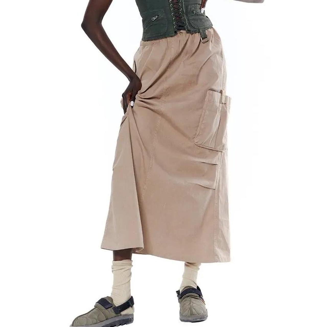 Jaded London maxi cargo skirt Adjustable waist... Depop