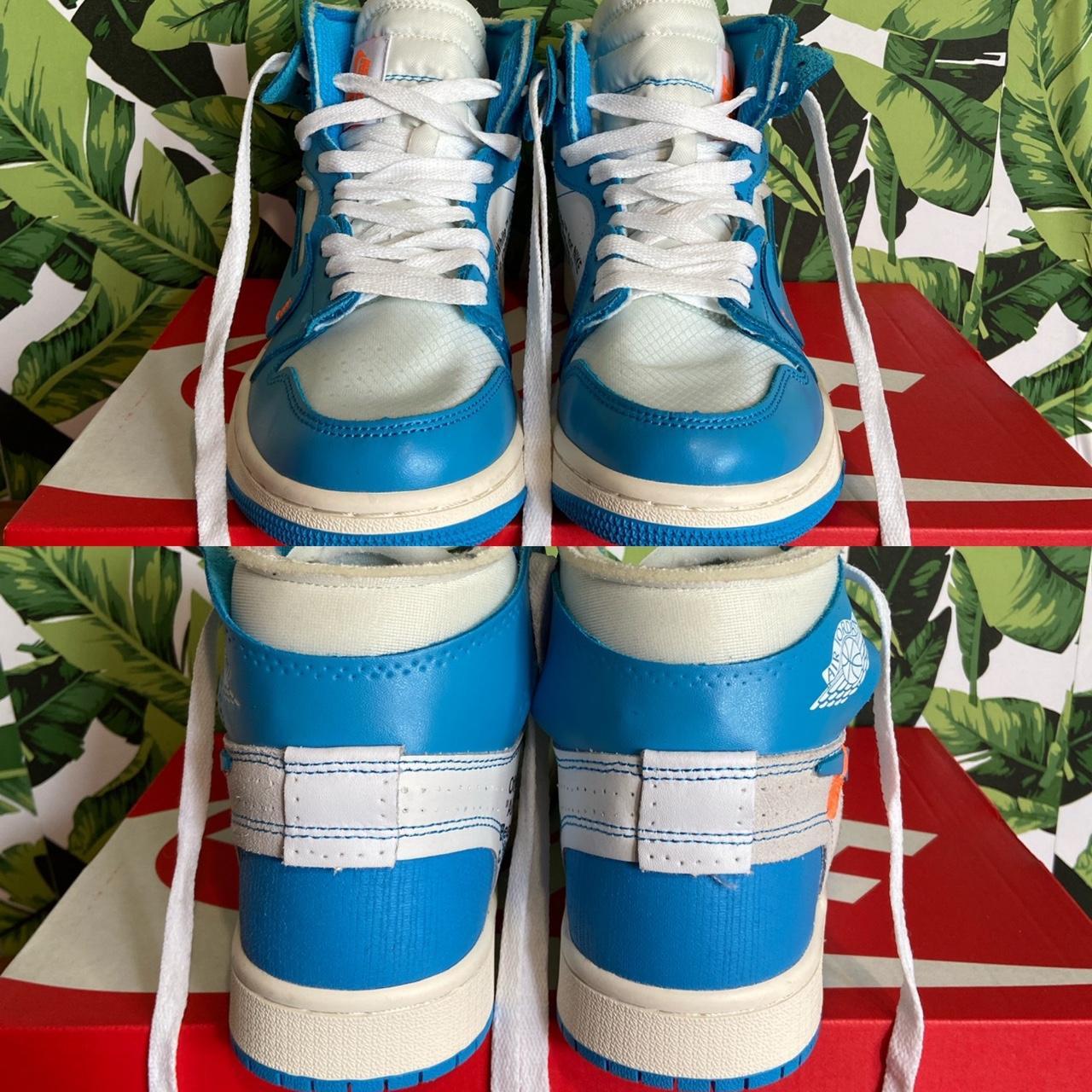 Off-White Women's White and Blue Trainers (2)