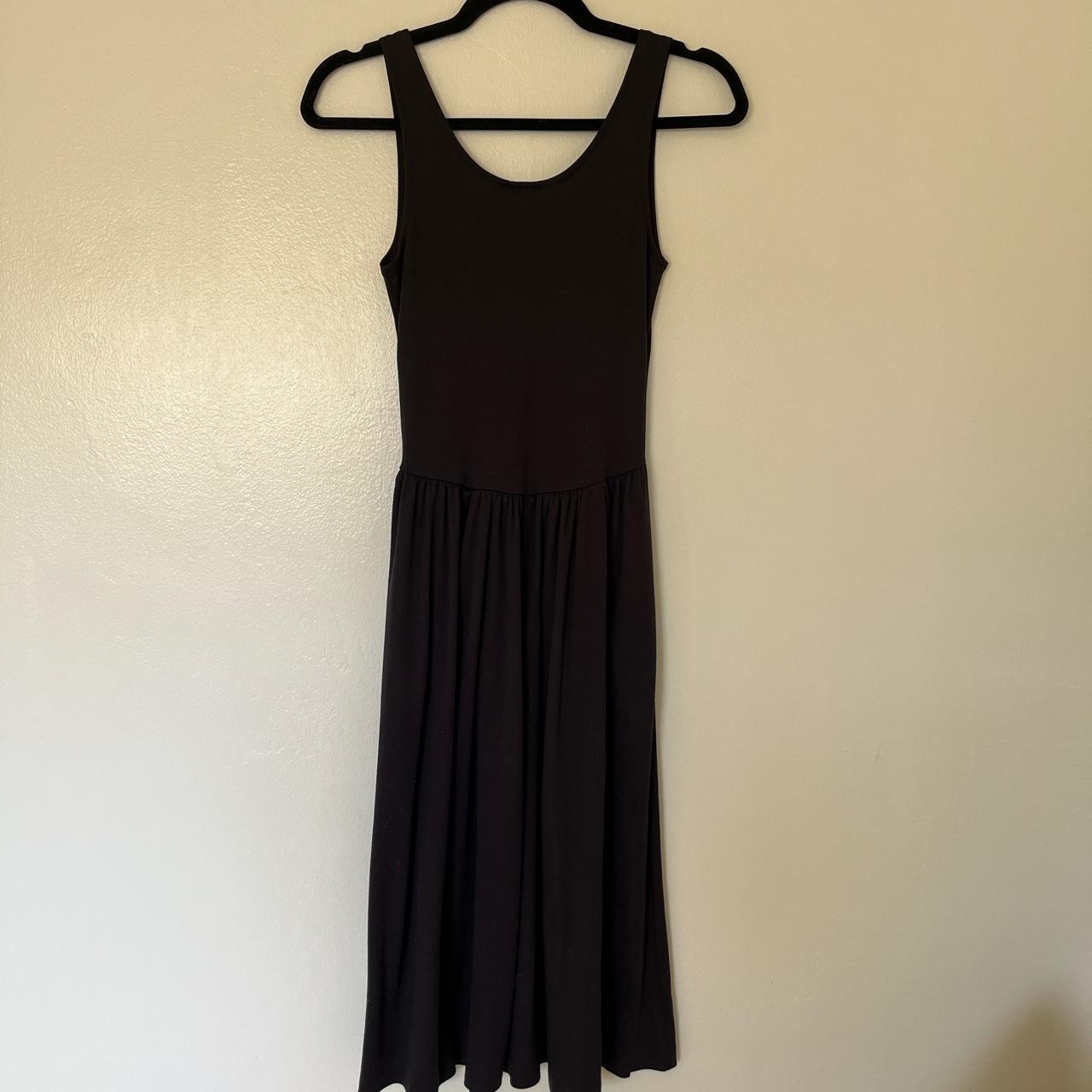 80s/90’s black dress Material is stretchy Best... - Depop