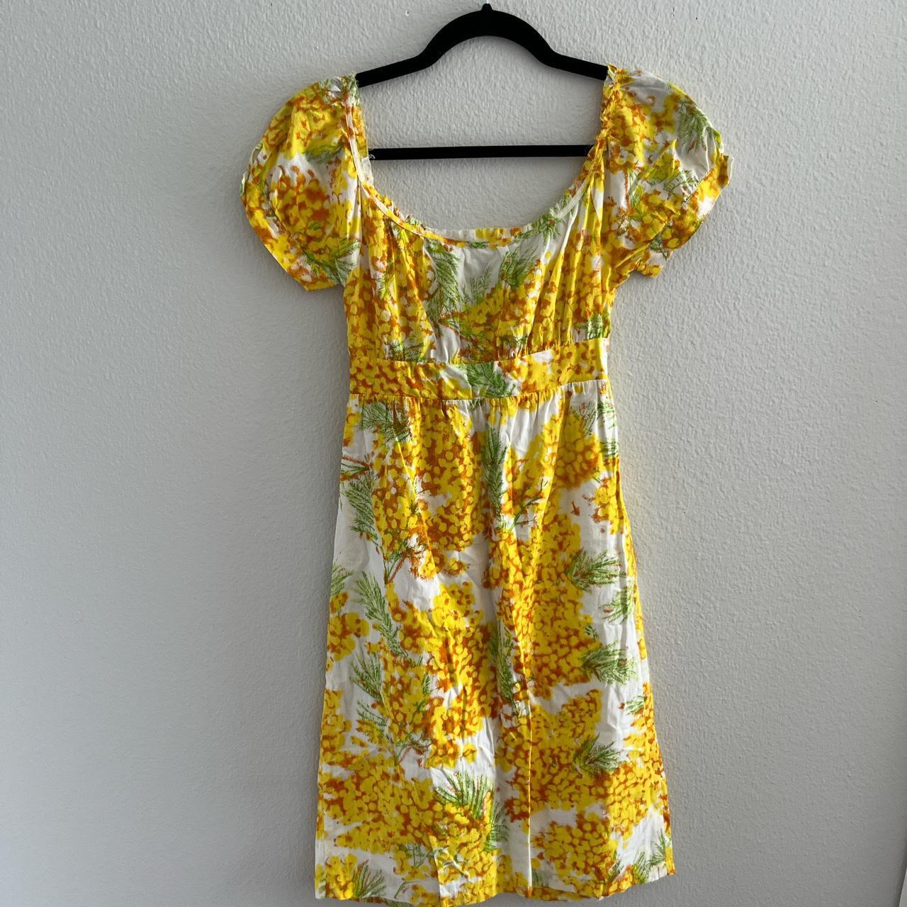 Diane von Furstenberg Women's Yellow Dress | Depop