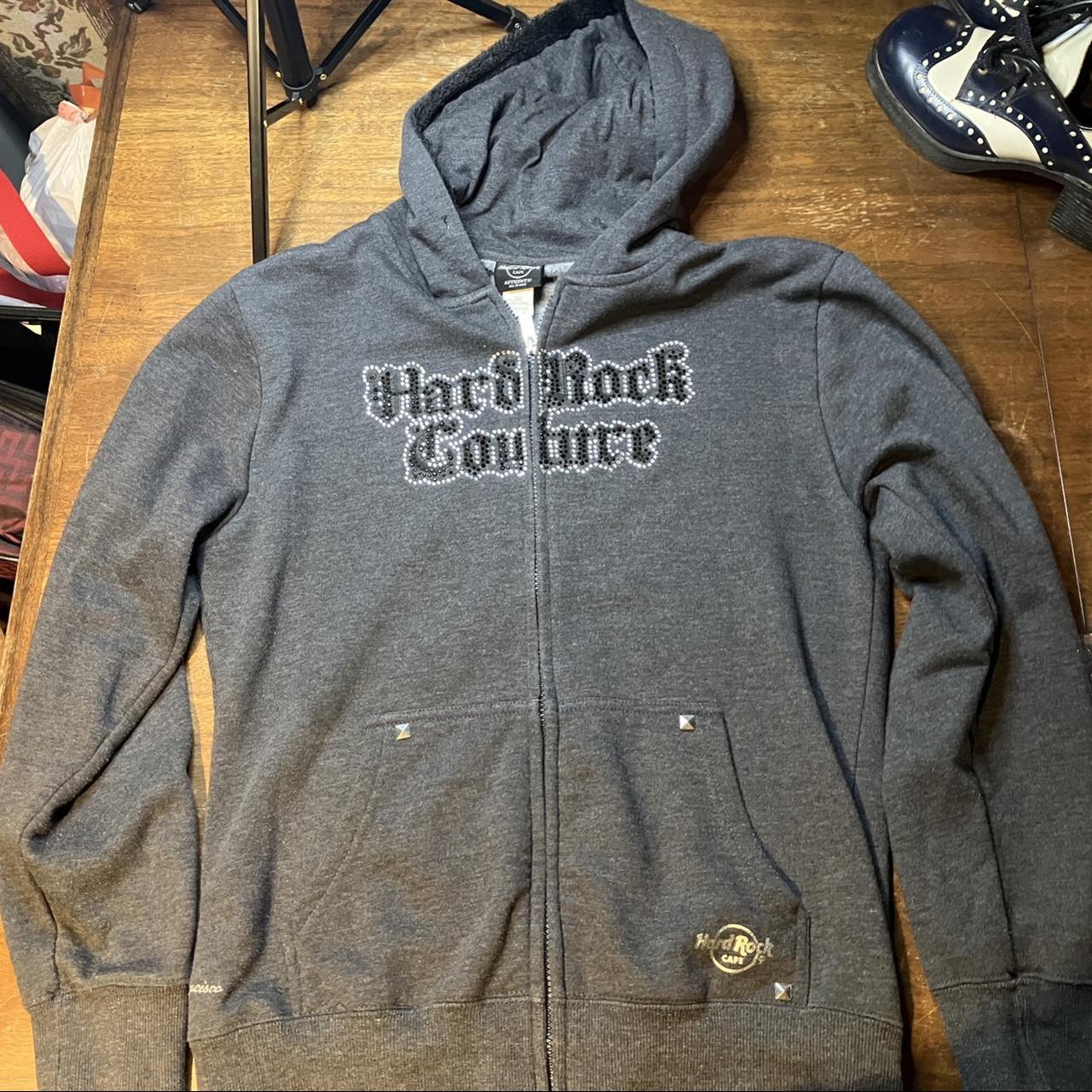 Hard Rock Couture/Hard Rock Cafe zip up hoodie (from | Depop