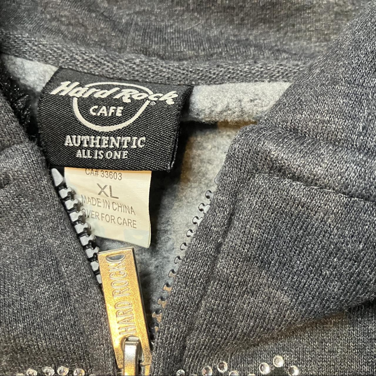 Hard Rock Couture/Hard Rock Cafe zip up hoodie (from... - Depop