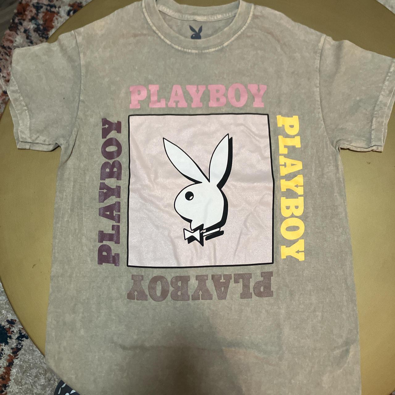 Playboy black and pink bunny t-shirt (2022) -Size: | Depop