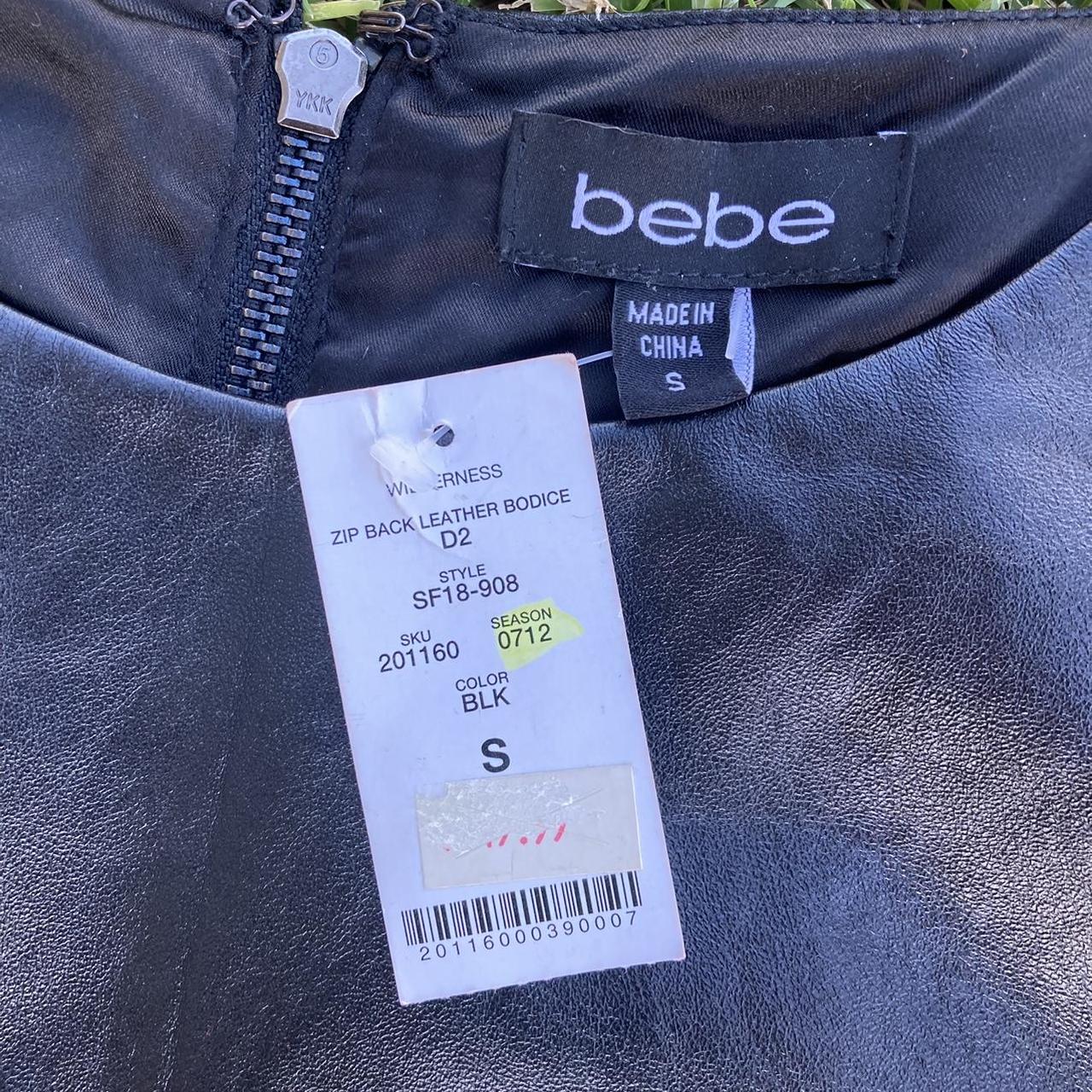 🖤 DEADSTOCK BEBE BRAND ALL BLACK BACK ZIP-UP REAL... - Depop