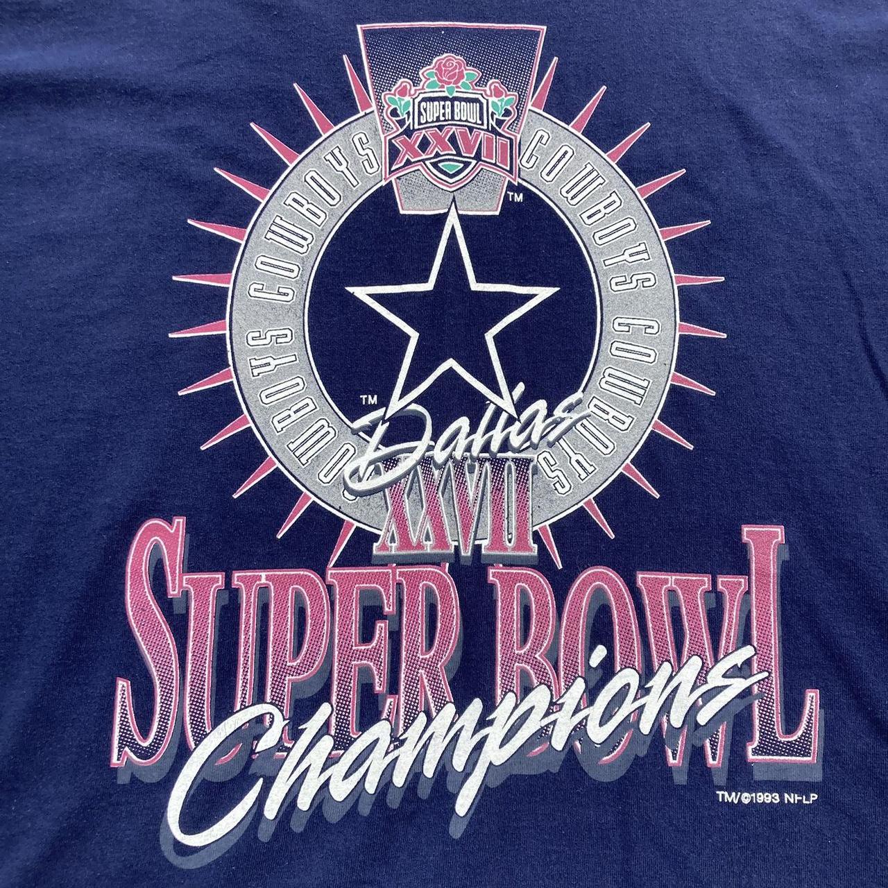 1993 Dallas Cowboys Super Bowl Champions Tee Single - Depop