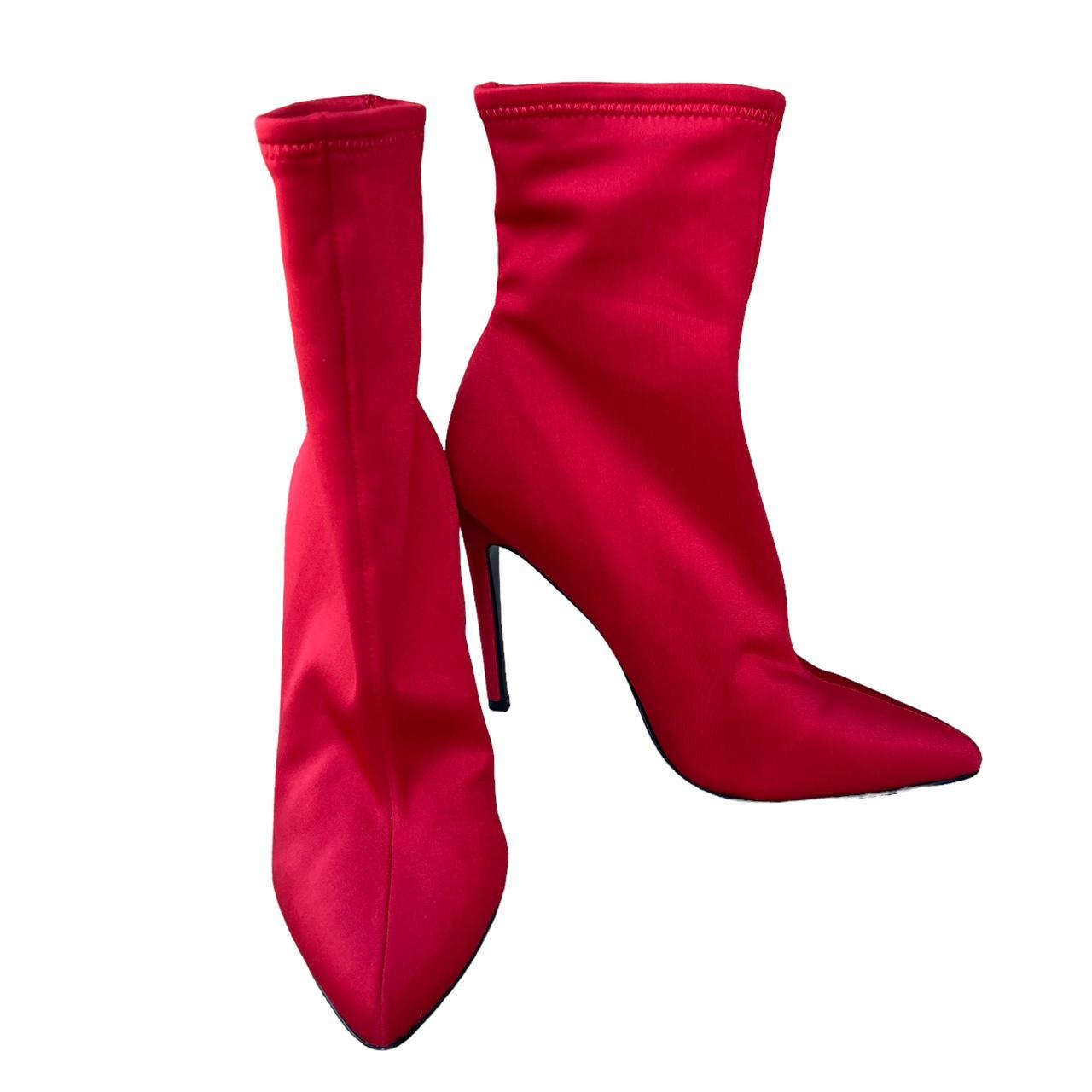 Steve madden red deals sock booties