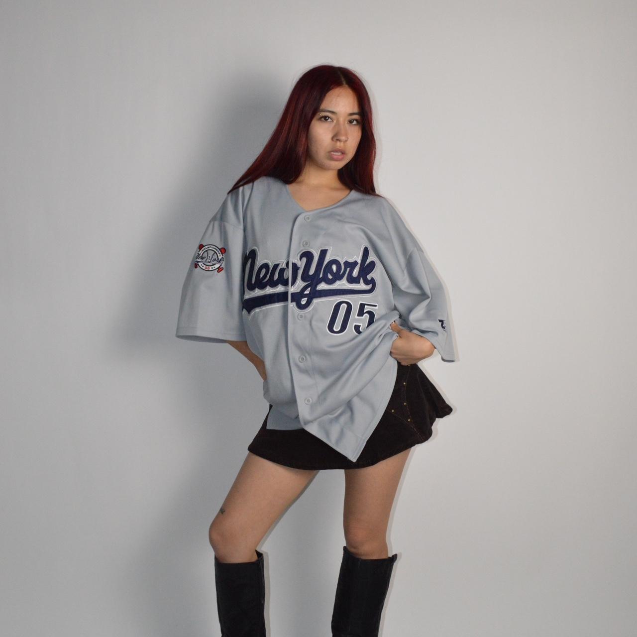 Vintage NY Yankee Jersey - Depop