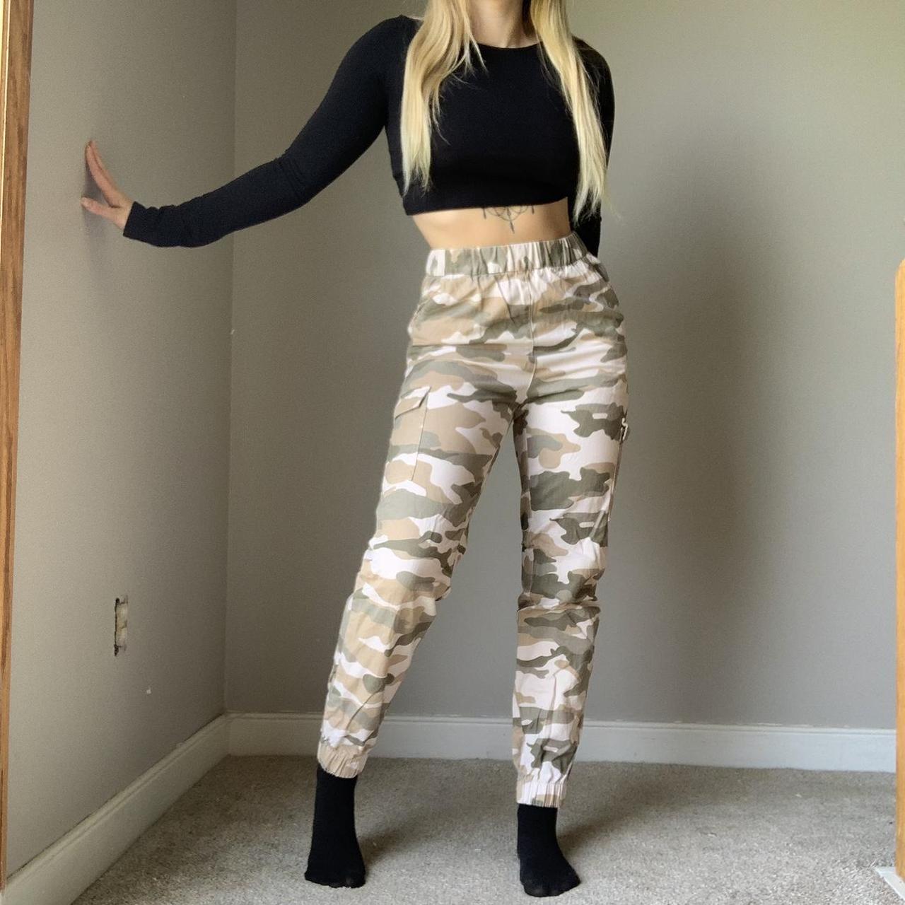 High waisted deals camo joggers