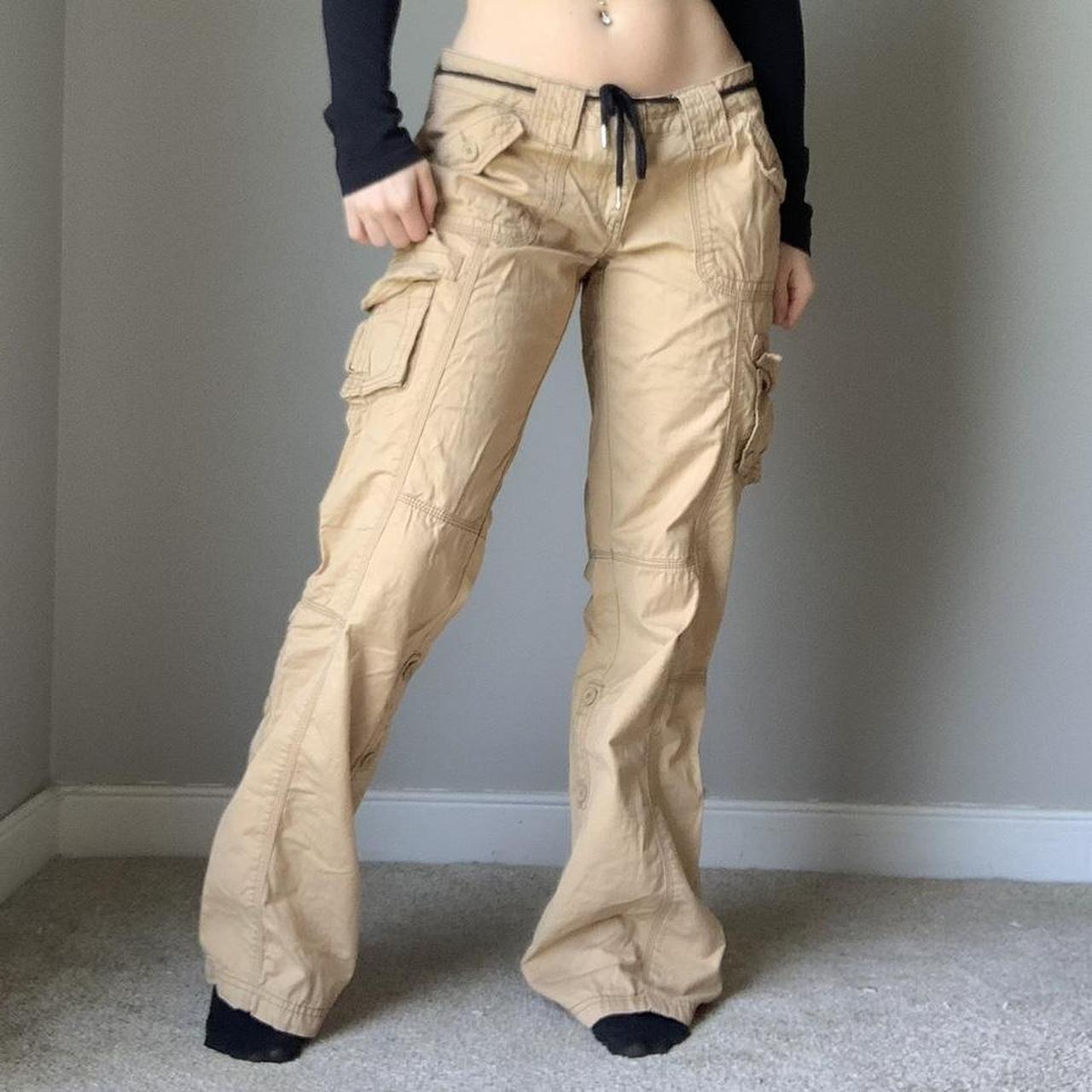 Aeropostale Tan Pants / uniform pants Size 2 - Depop