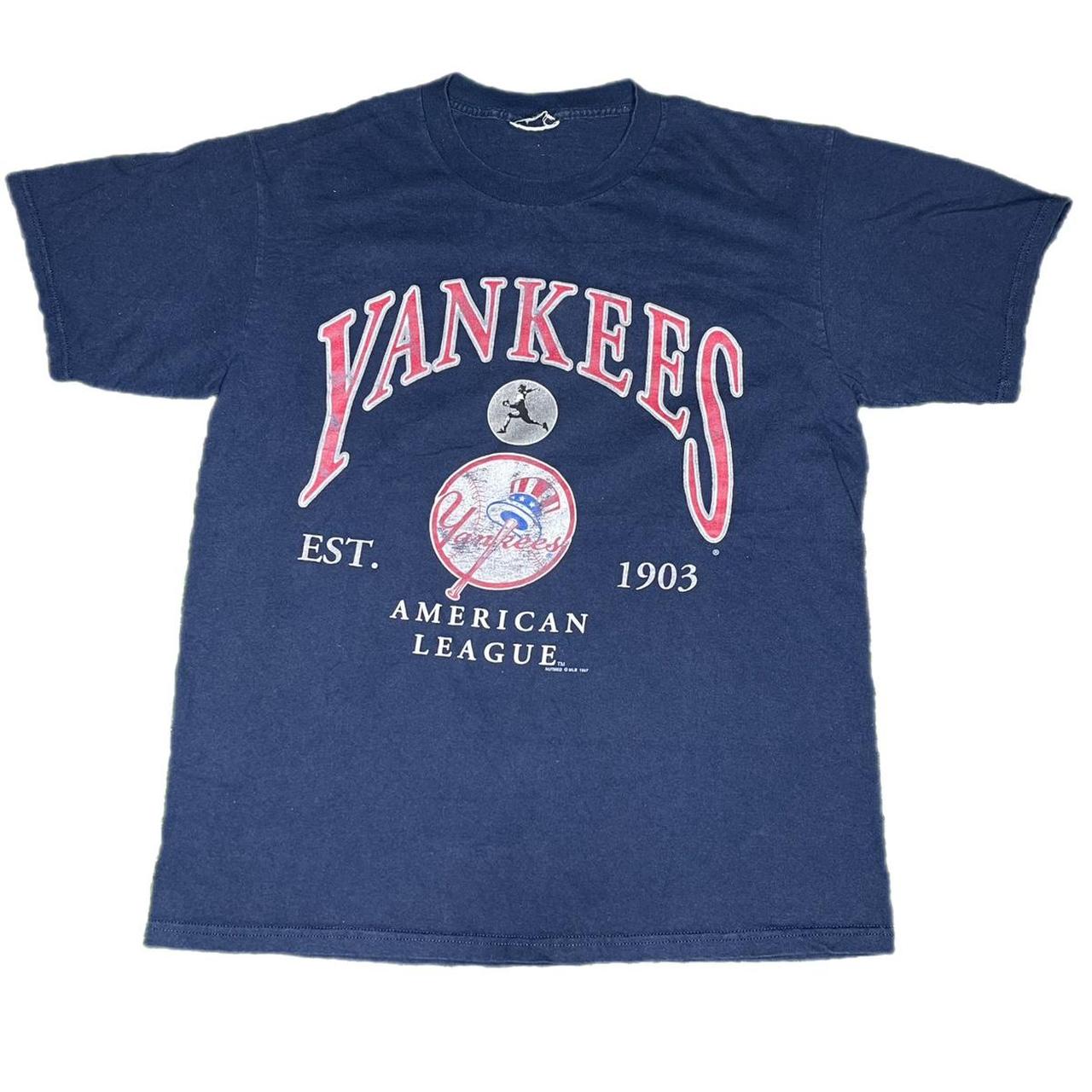 Vintage Lee sport nutmeg t shirt NY Yankees in a - Depop
