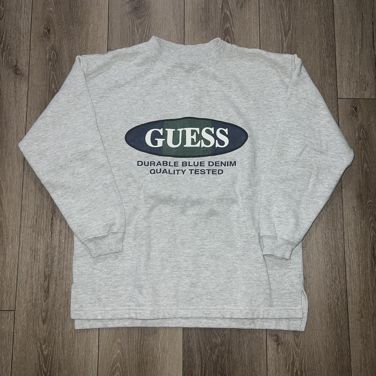 Guess Jeans Crewneck Sweater Vintage Size: XL Depop