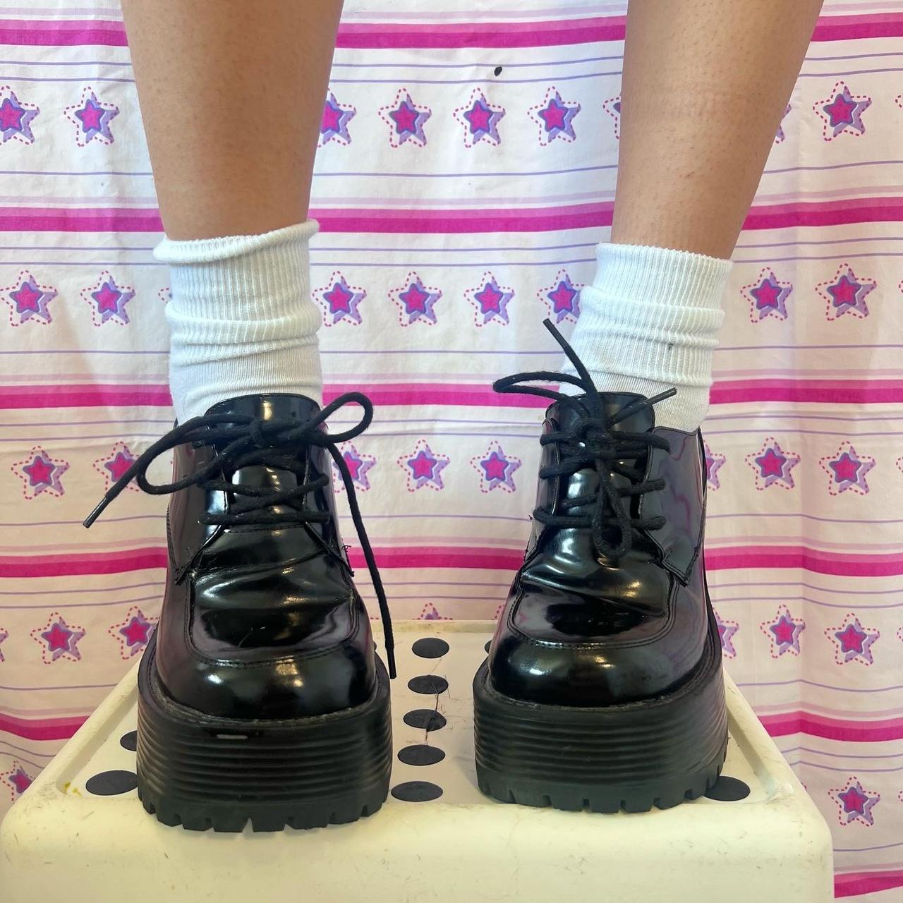 BRAND NEW! Des Shoes (glossy) Size 5 SOLD OUT ON... - Depop