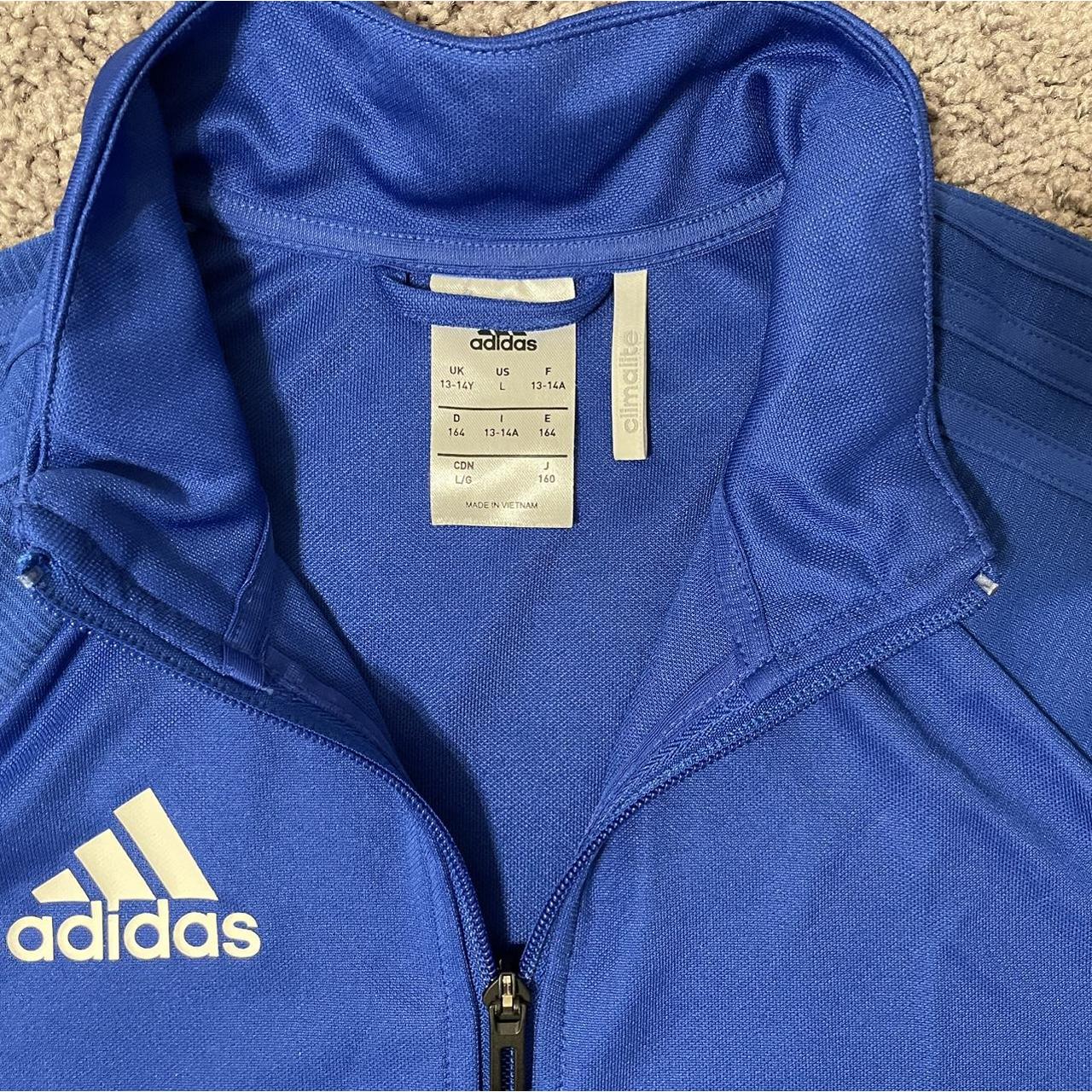 Adidas Women's Blue Jacket Depop