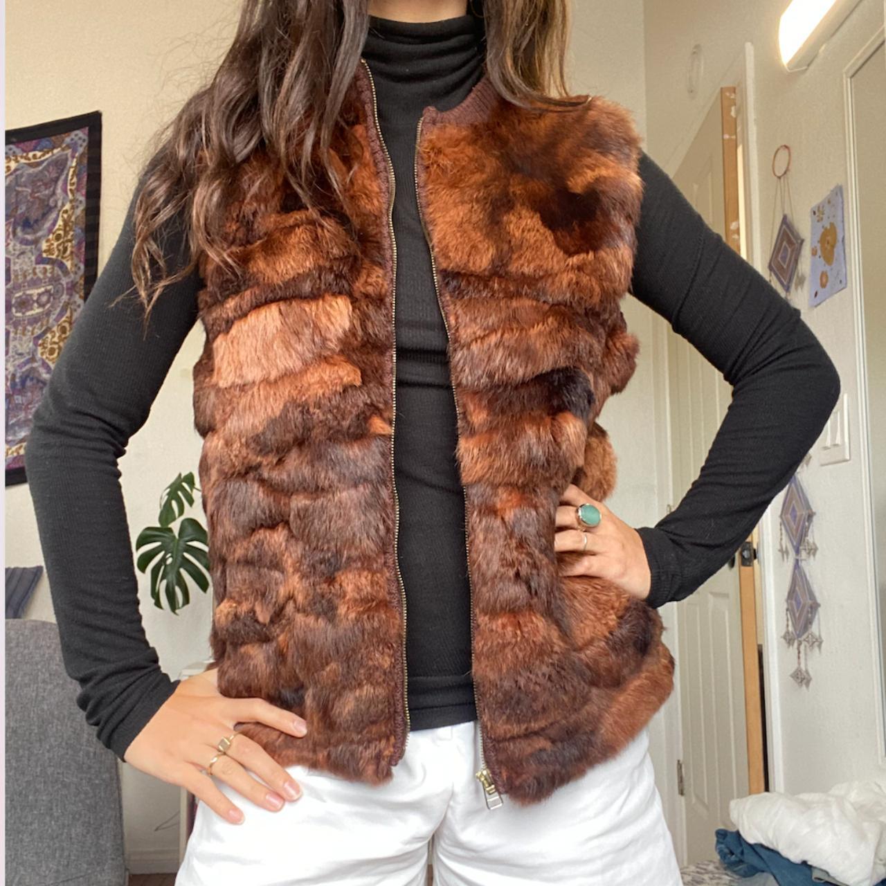 Rochelle rabbit fur popular coat