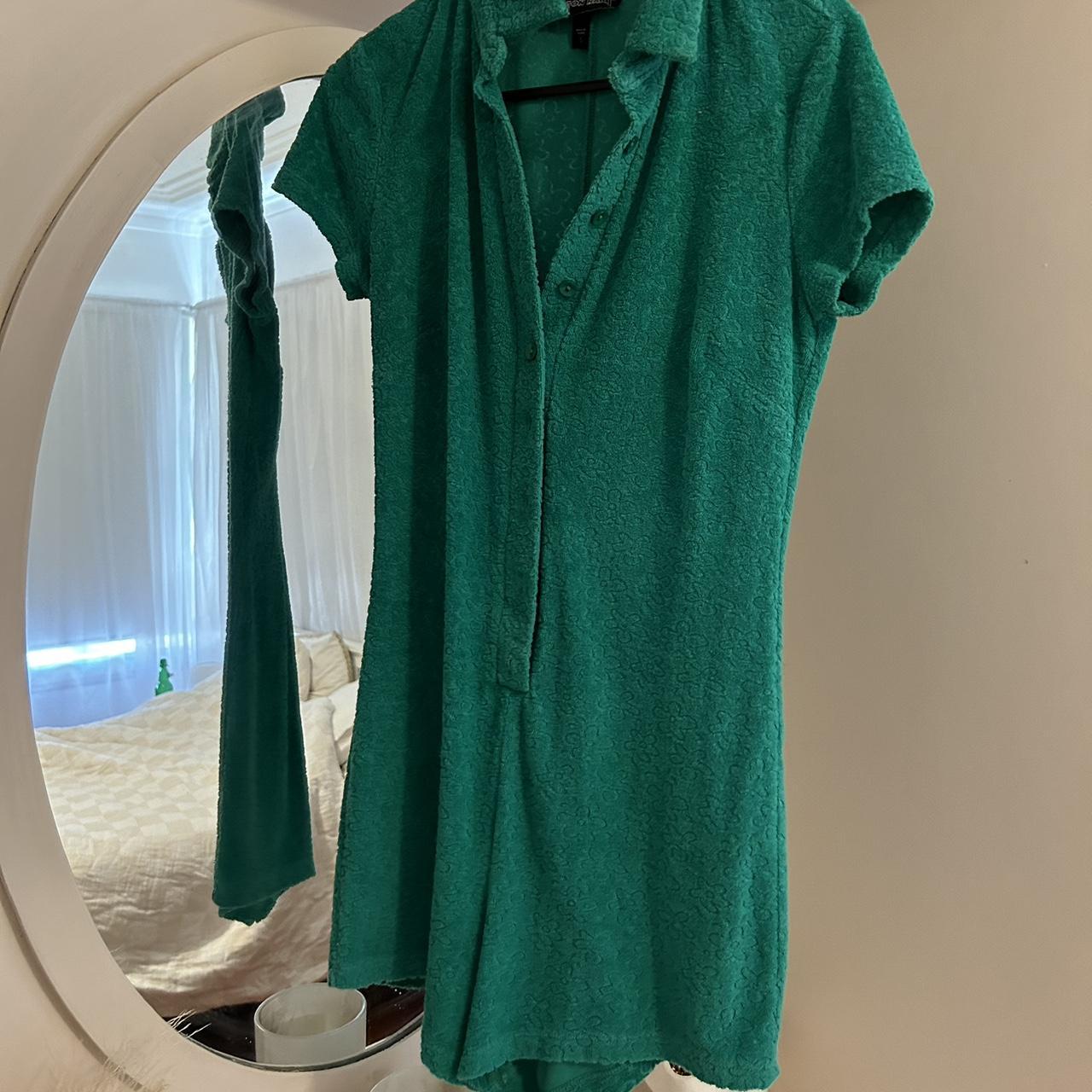 NEON HART terry towel green jumpsuit, worn only a... Depop