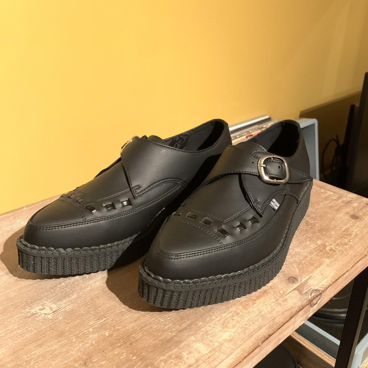 TUK A8520 Pointed buckle creepers in a vegan black.... Depop