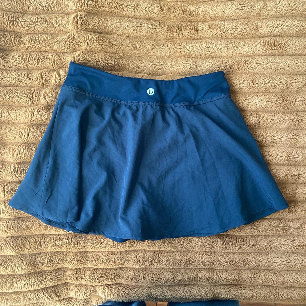 Super cute navy blue tennis skirt Has built in bike... - Depop