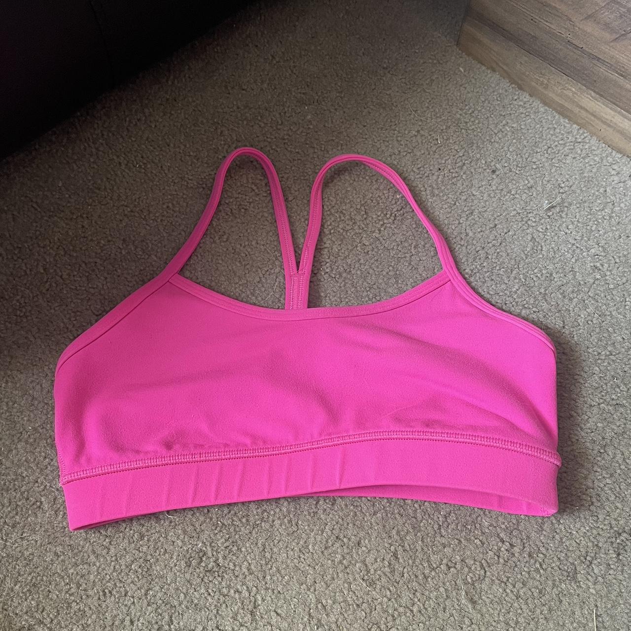 Lulu lemon hot pink sports bra So cute Just... Depop