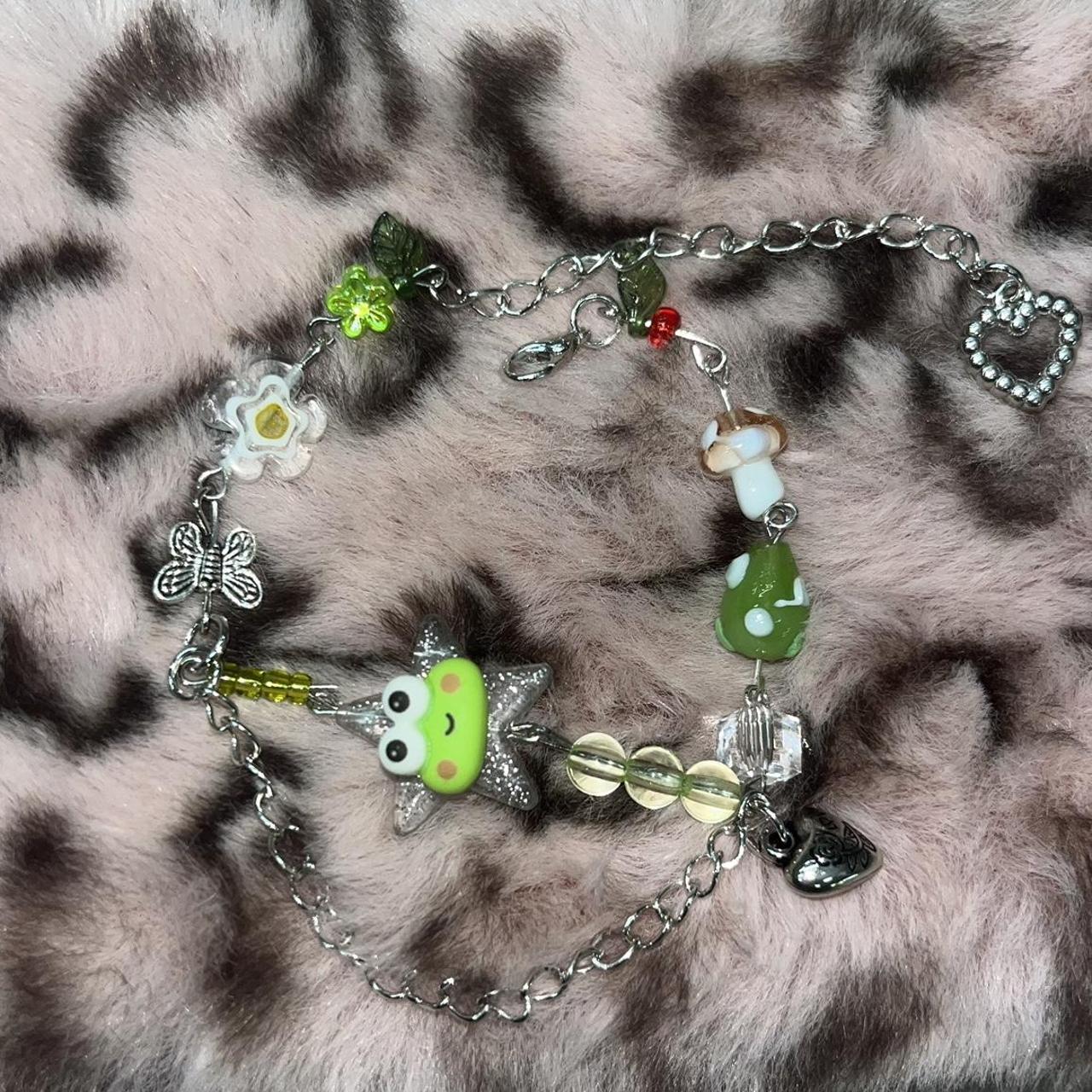 keroppi frog bracelet... - Depop