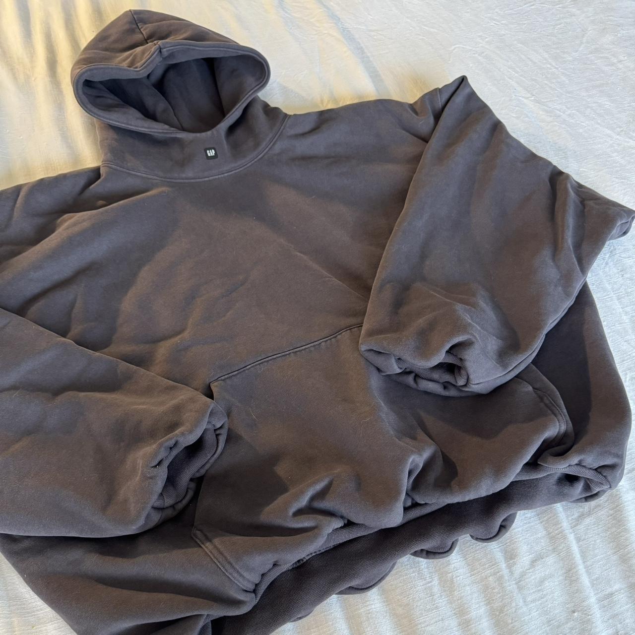 YEEZY x GAP LOGO HOODIE DARK GREY SIZE: | Depop