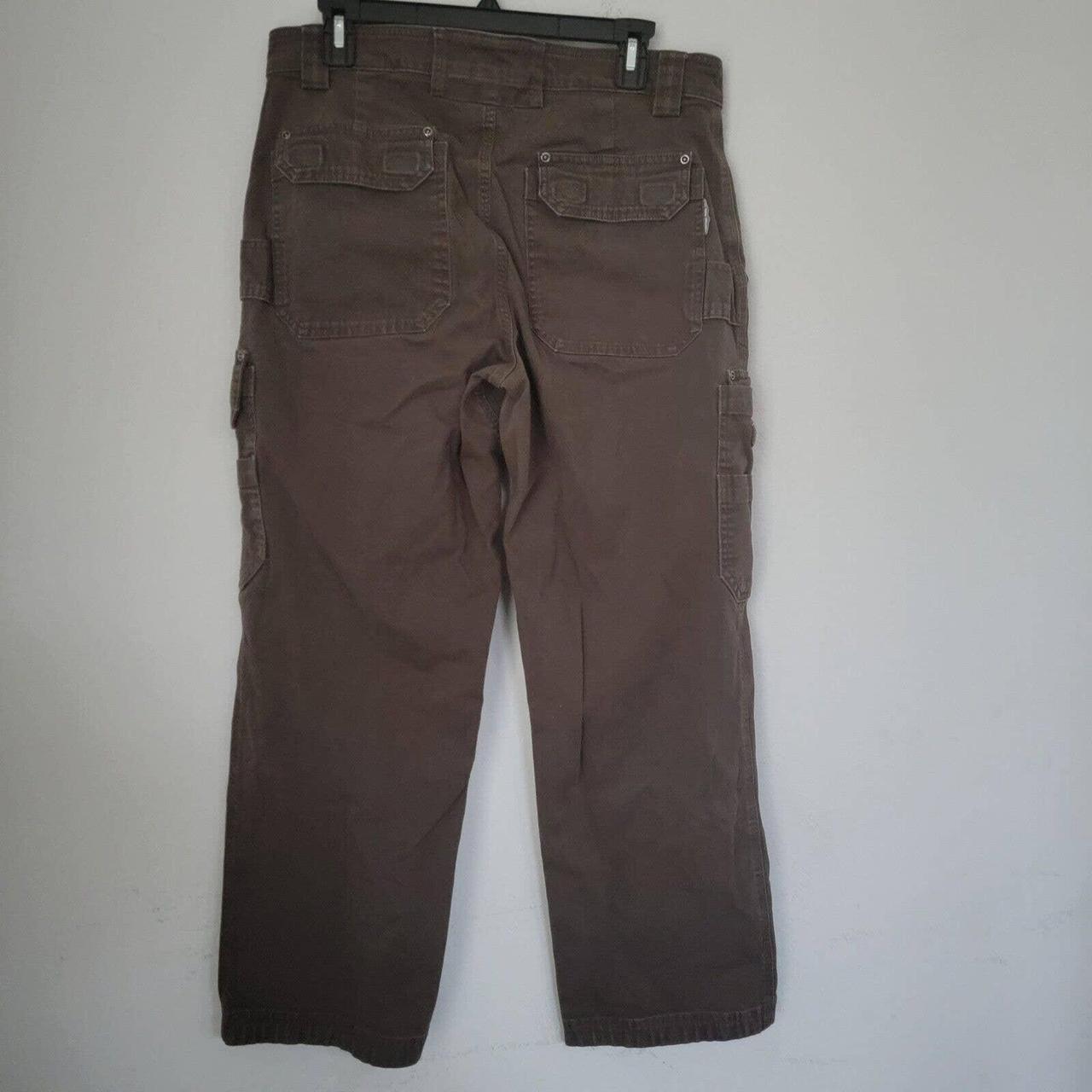 Duluth Trading Cargo Pants Men Size 34x27 Brown Flex... - Depop