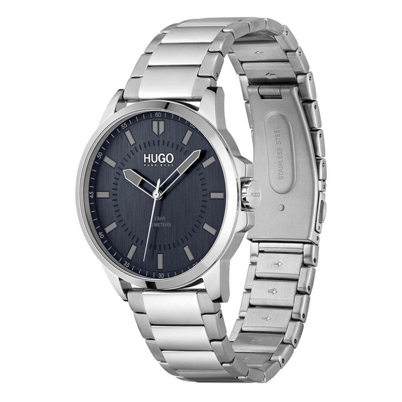 Hugo Boss Men's Silver Watch Depop