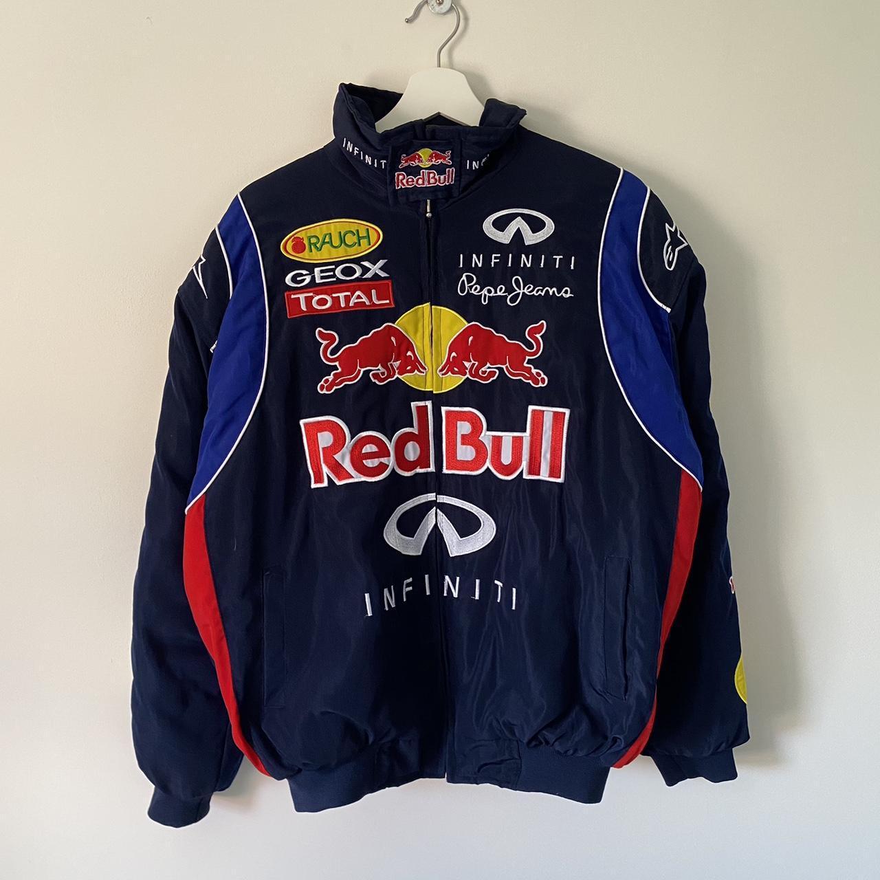 vintage red bull nascar chase authentic racing... - Depop