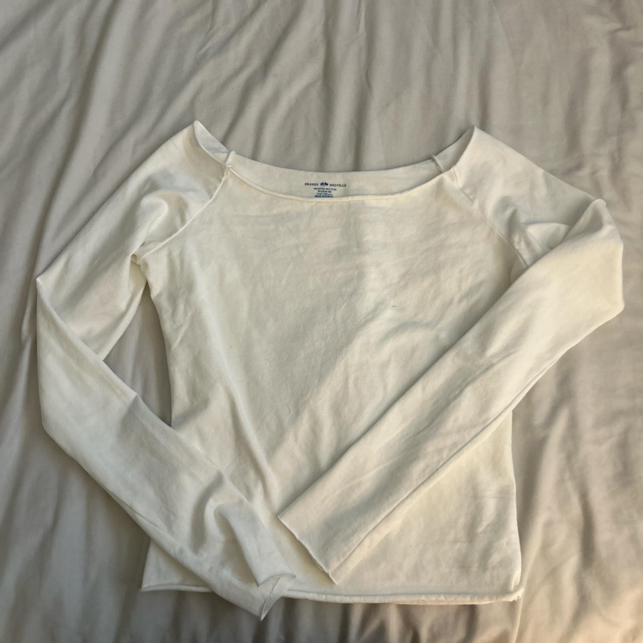 Brandy Melville Women's White Shirt | Depop