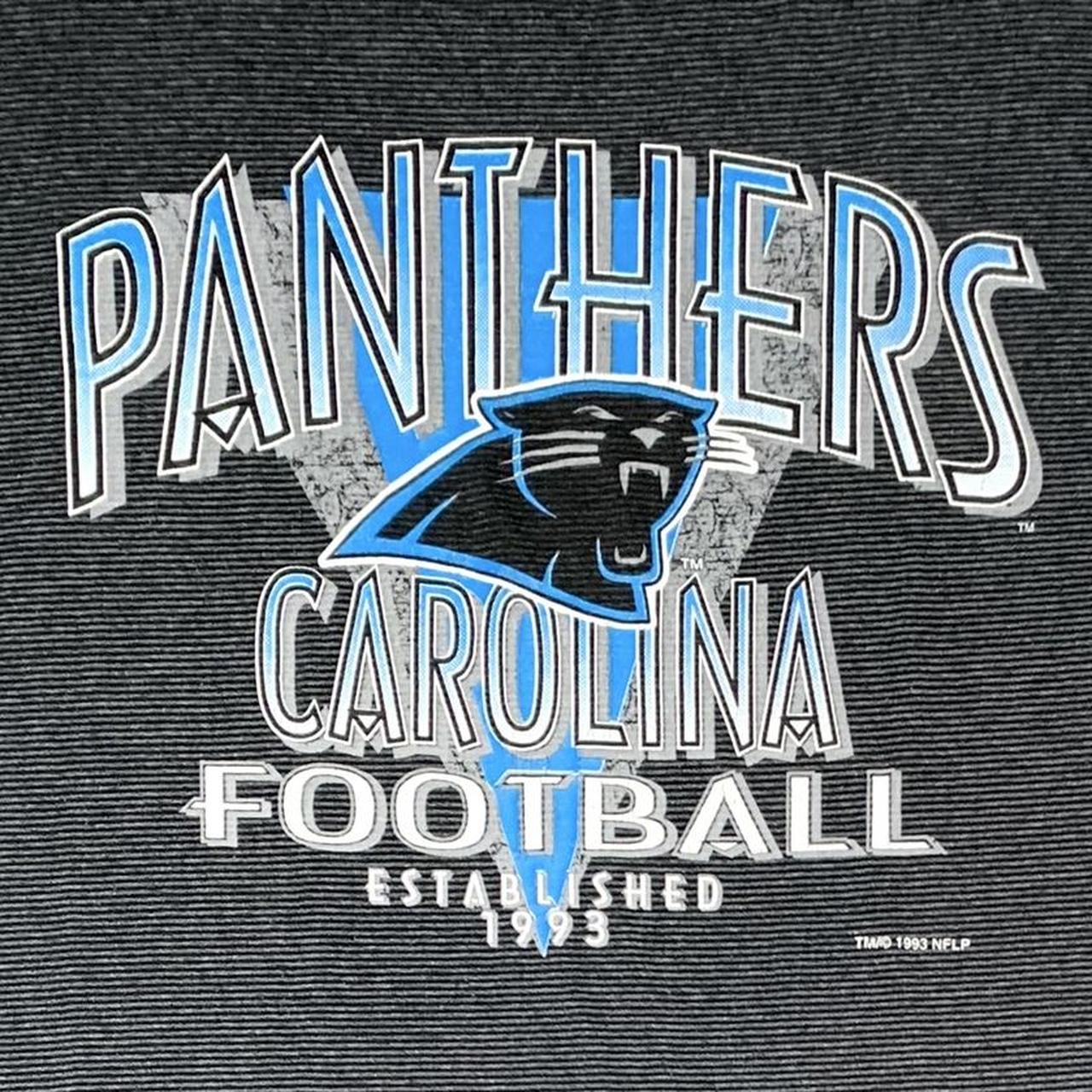 Vintage Carolina Panthers Shirt Men's XL 1993 Trench - Depop