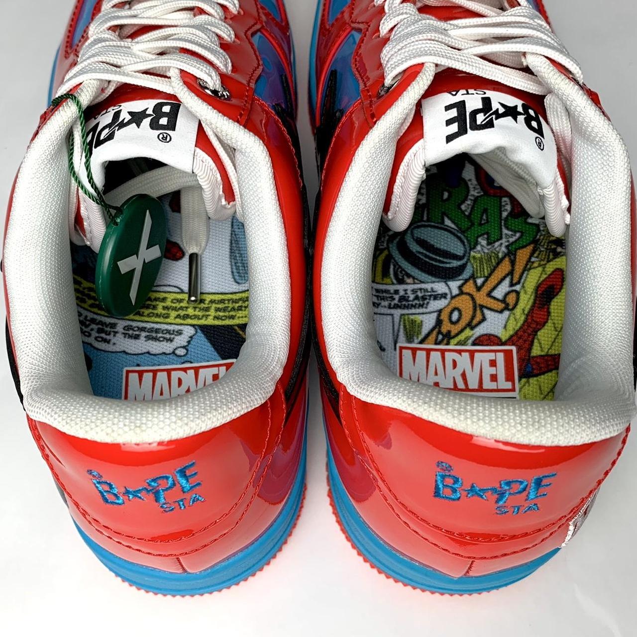 A Bathing Ape Bapesta Low Marvel Comics Spider