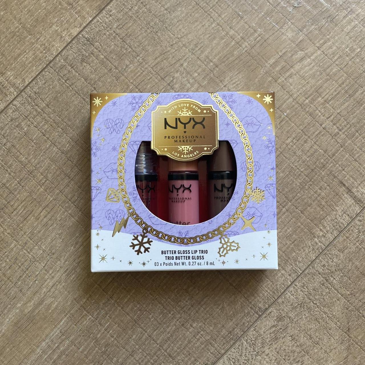 nyx butter gloss trio package shades SUGAR GLASS,... Depop