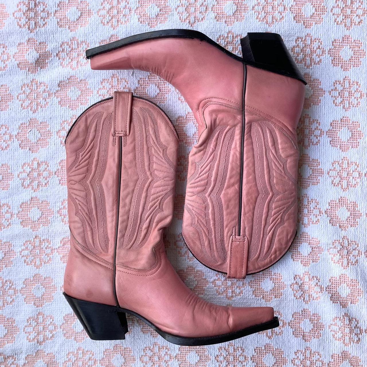 Stunning Pink Cowboy Boots These Are So So Fun In Depop 2134