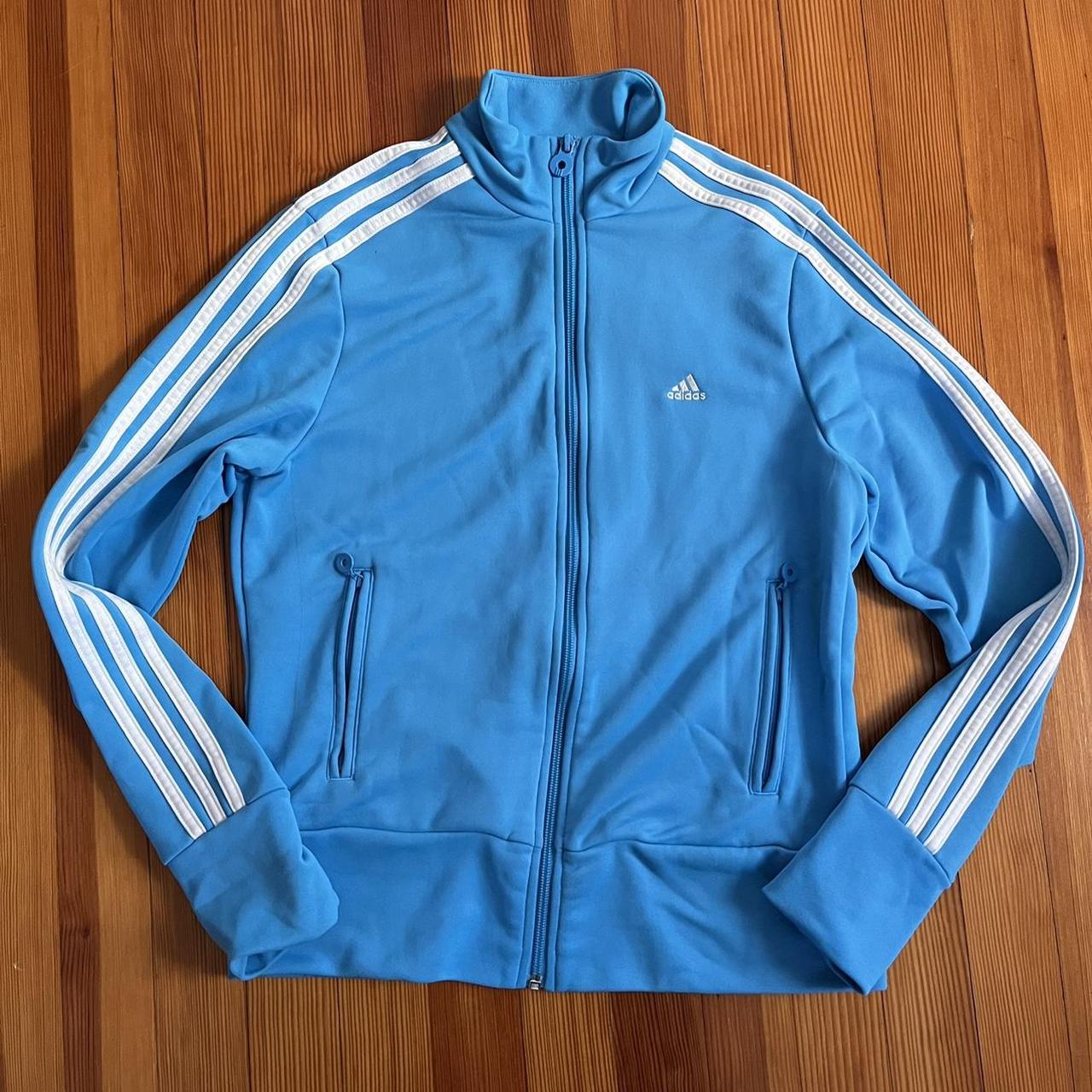 Baby blue shop adidas jacket