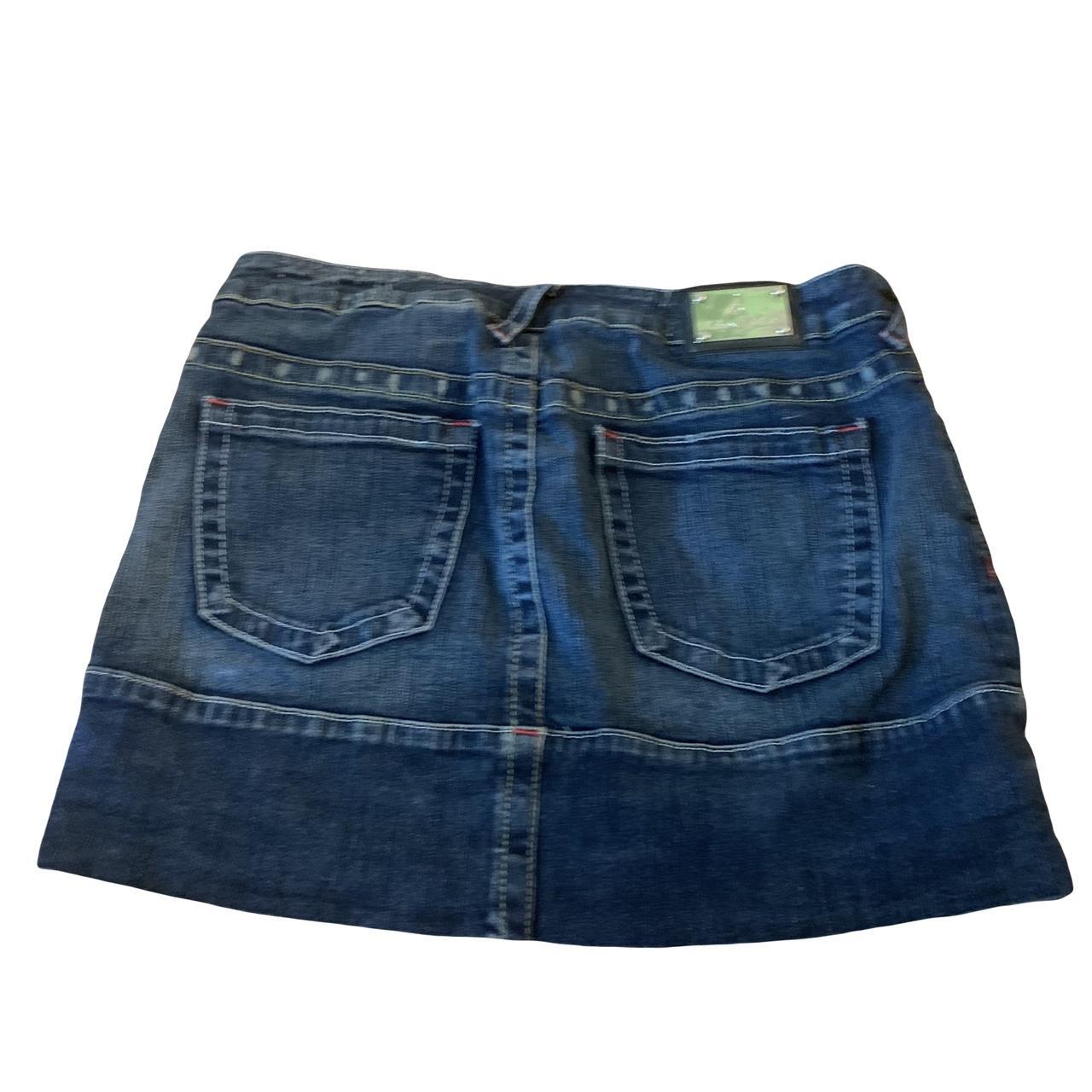 baby phat jean skirt size 7 minor flaws, such as... Depop