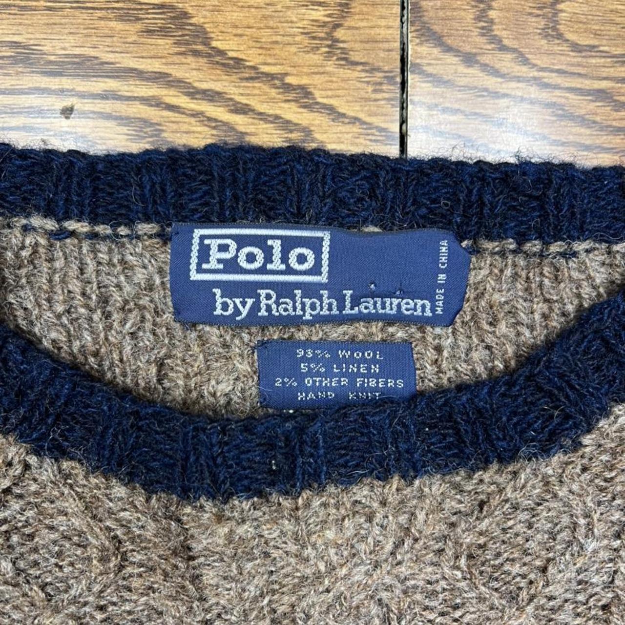 90’s Polo Ralph Lauren Hand Knit Wool Ski... - Depop