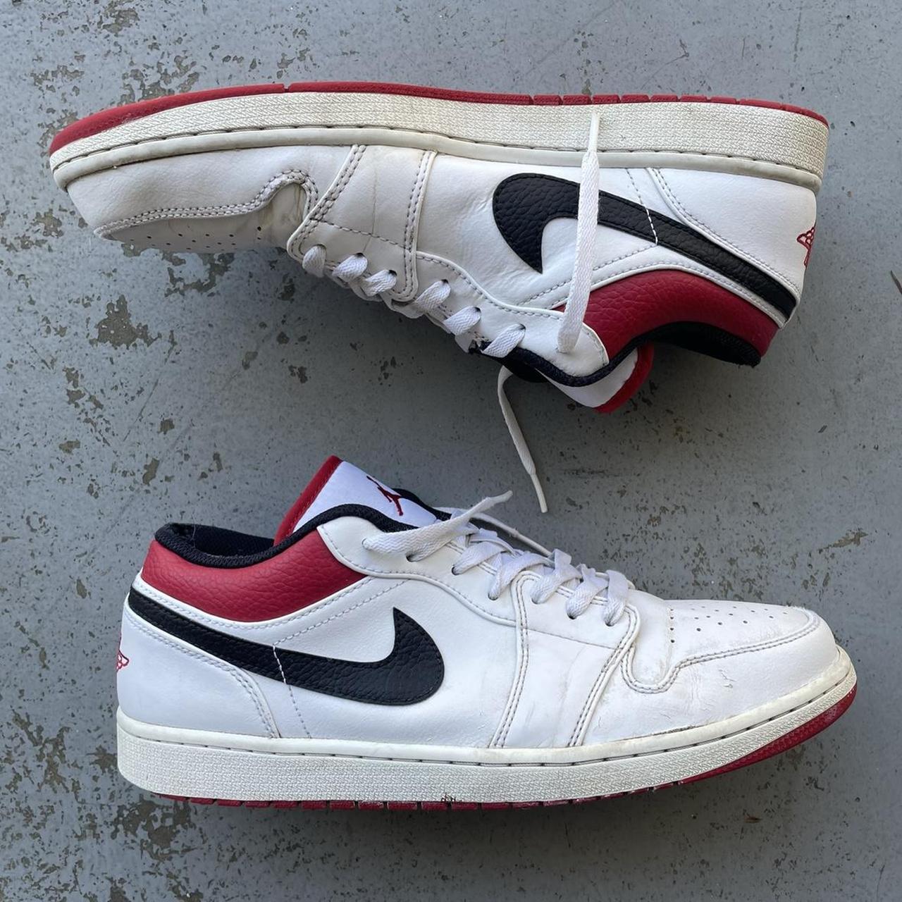 jordan shoes red and white